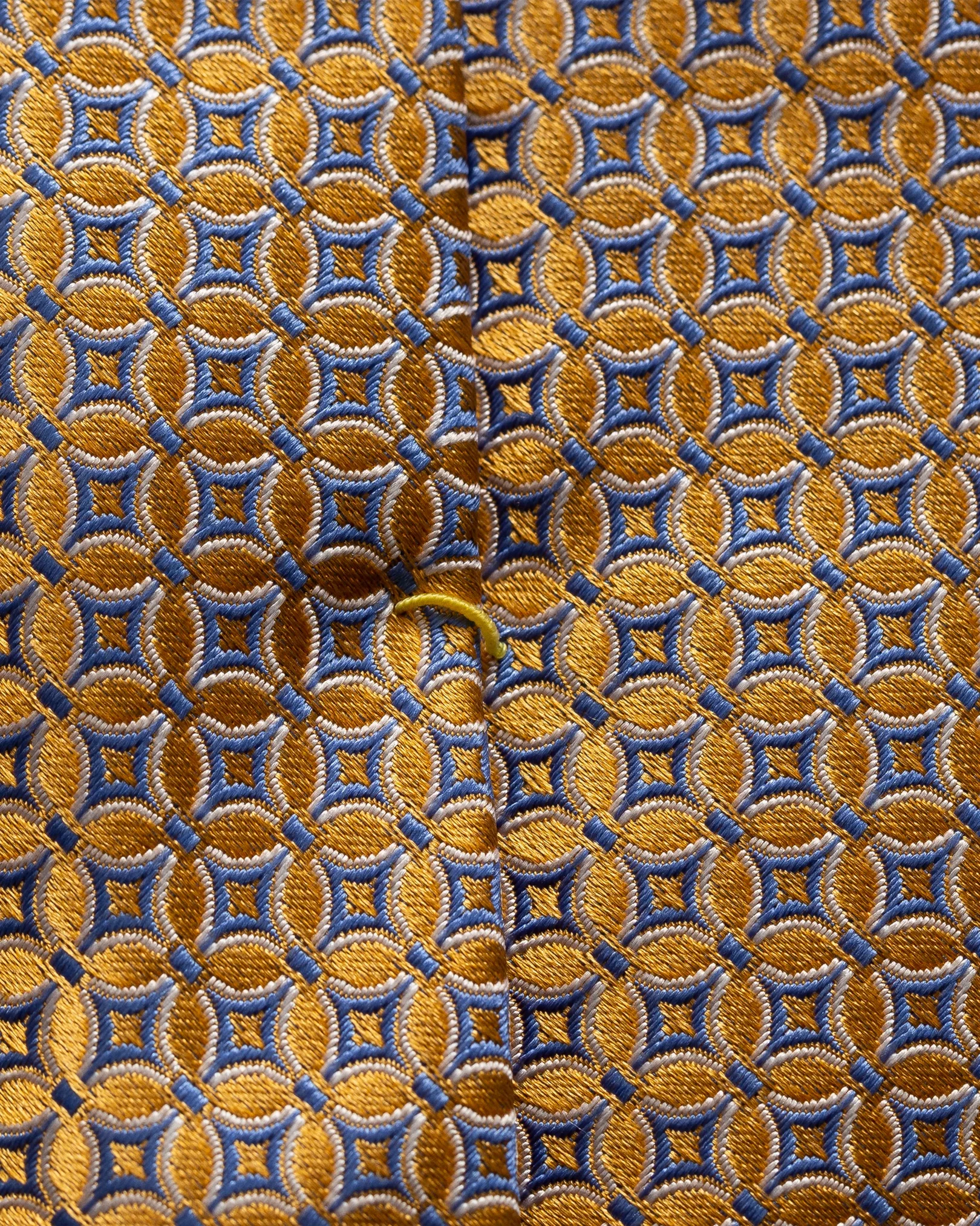Eton - yellow woven flower tie