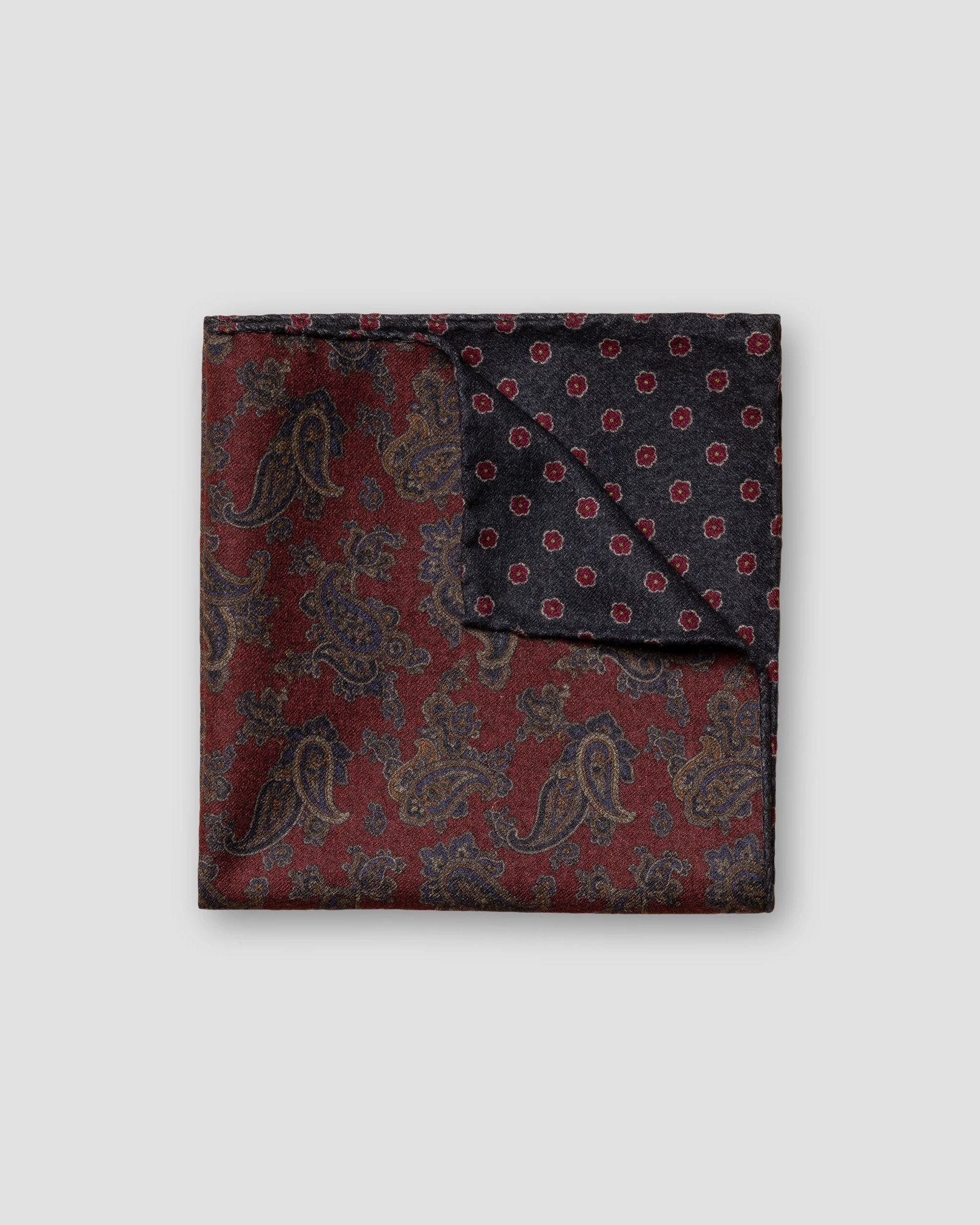 Eton - red wool pocket square