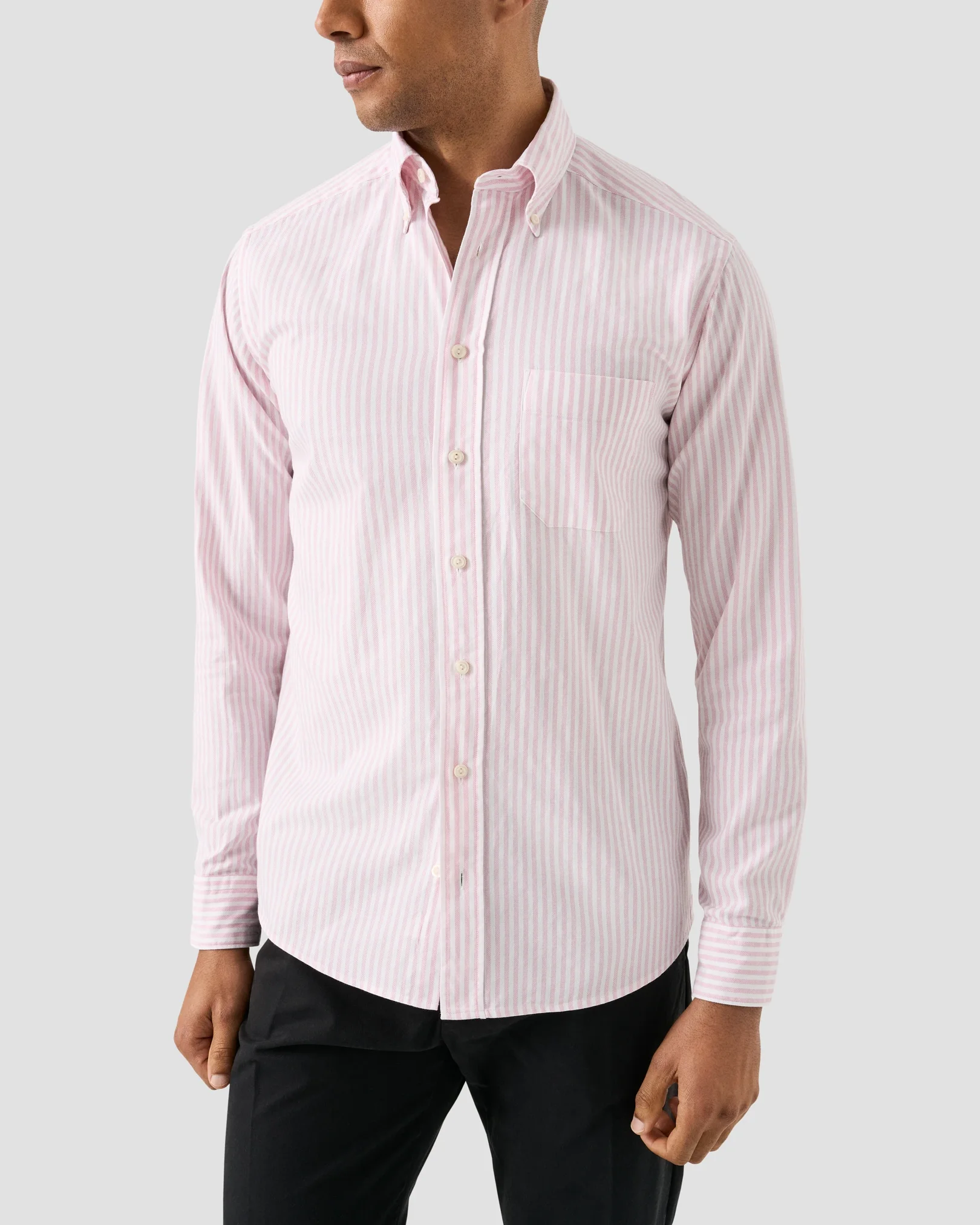 Eton - eton shirts striped royal oxford shirt