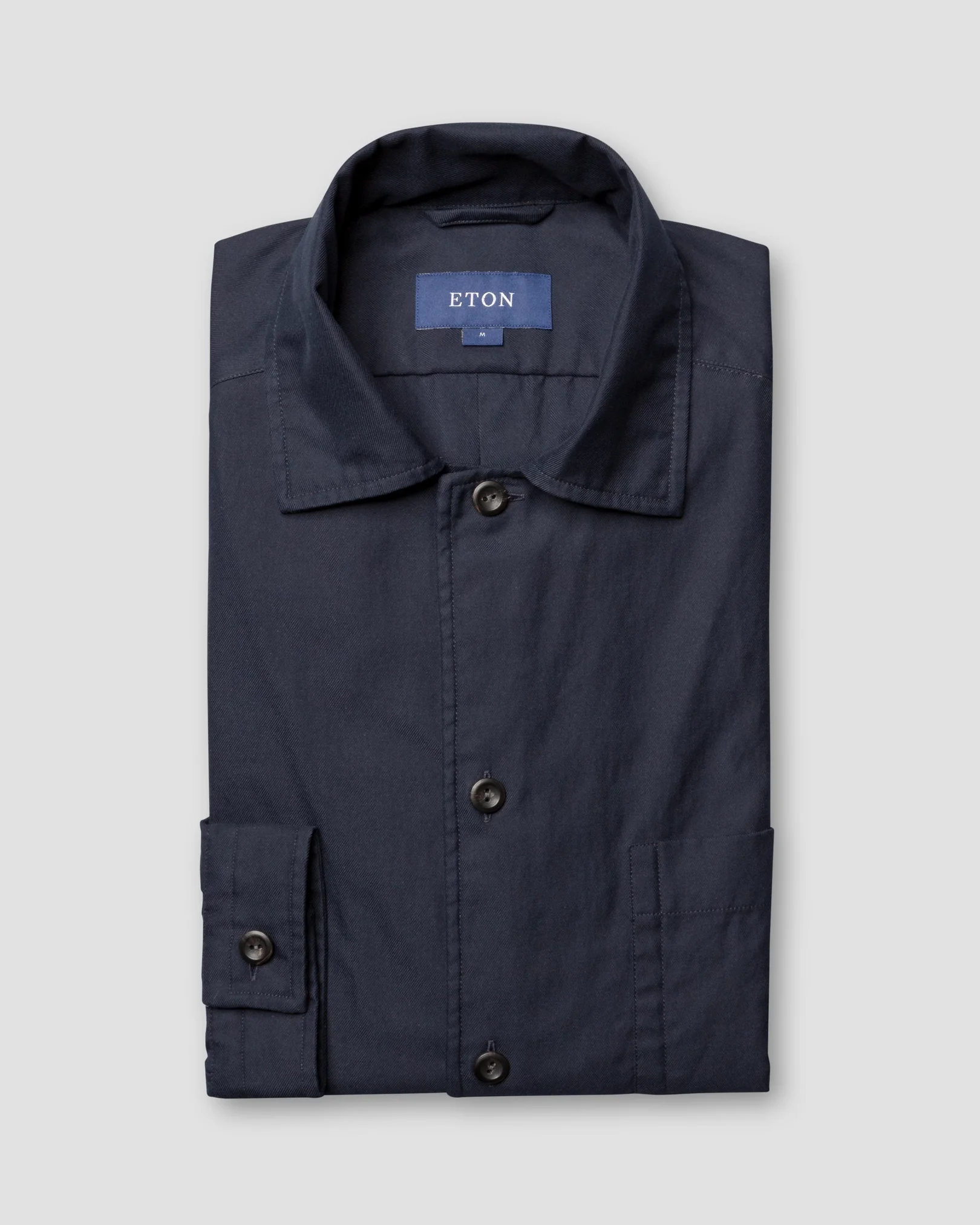 Eton - Dark navy 3-pocket overshirt