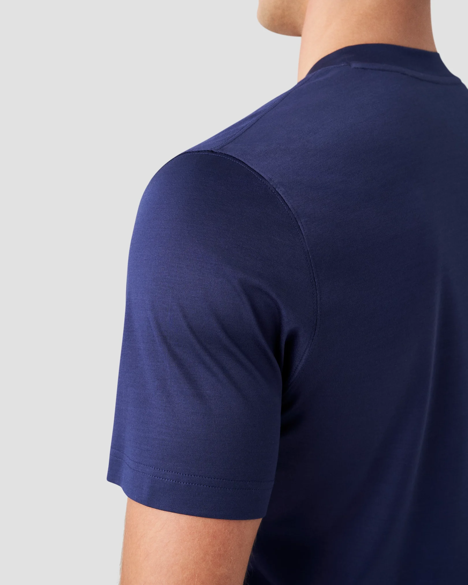 Eton - dark blue filo di scozia t shirt