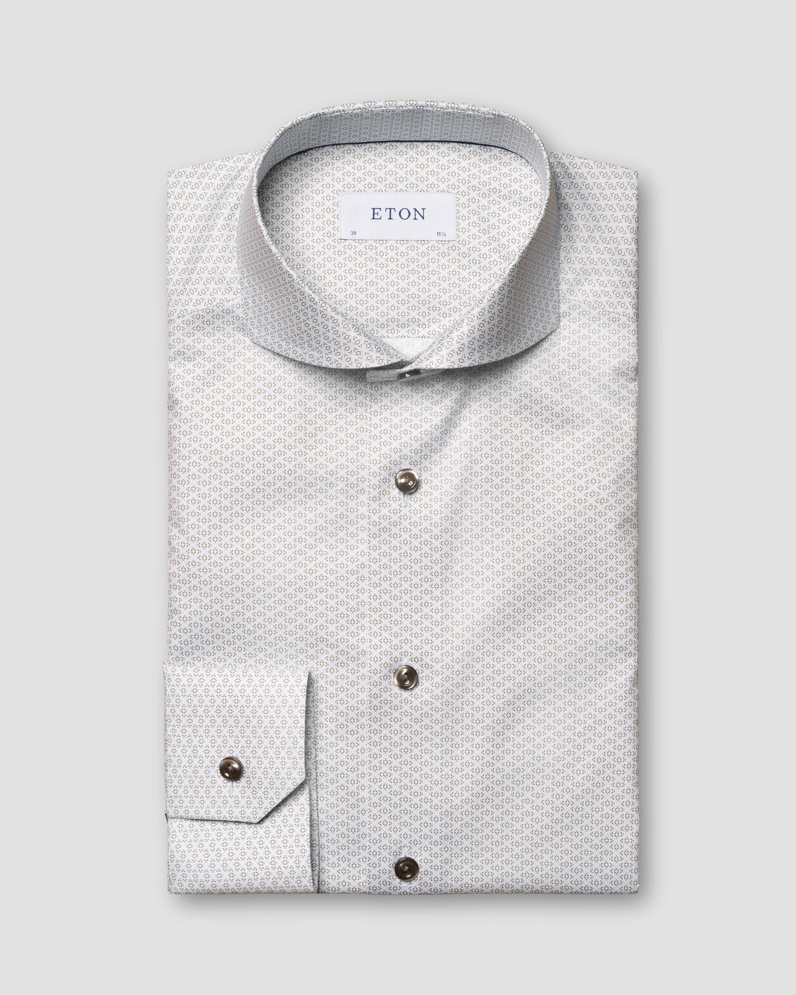 Eton - beige signature twill cutaway