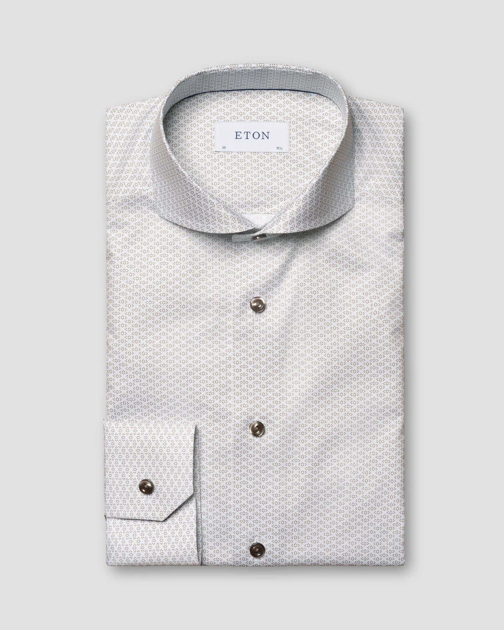 Eton - beige signature twill cutaway