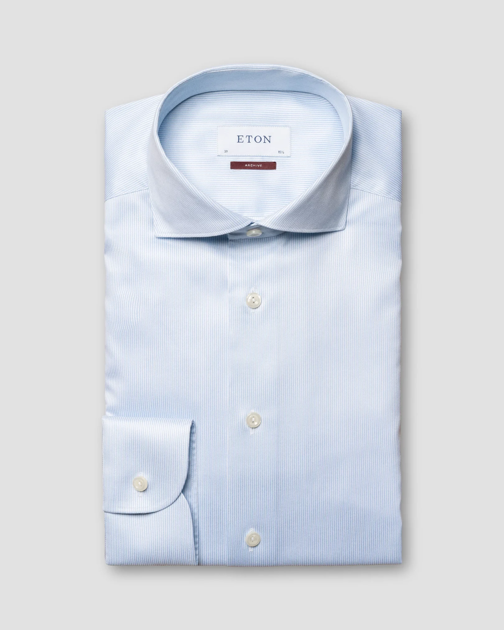 Eton - light blue cotton and tencel
