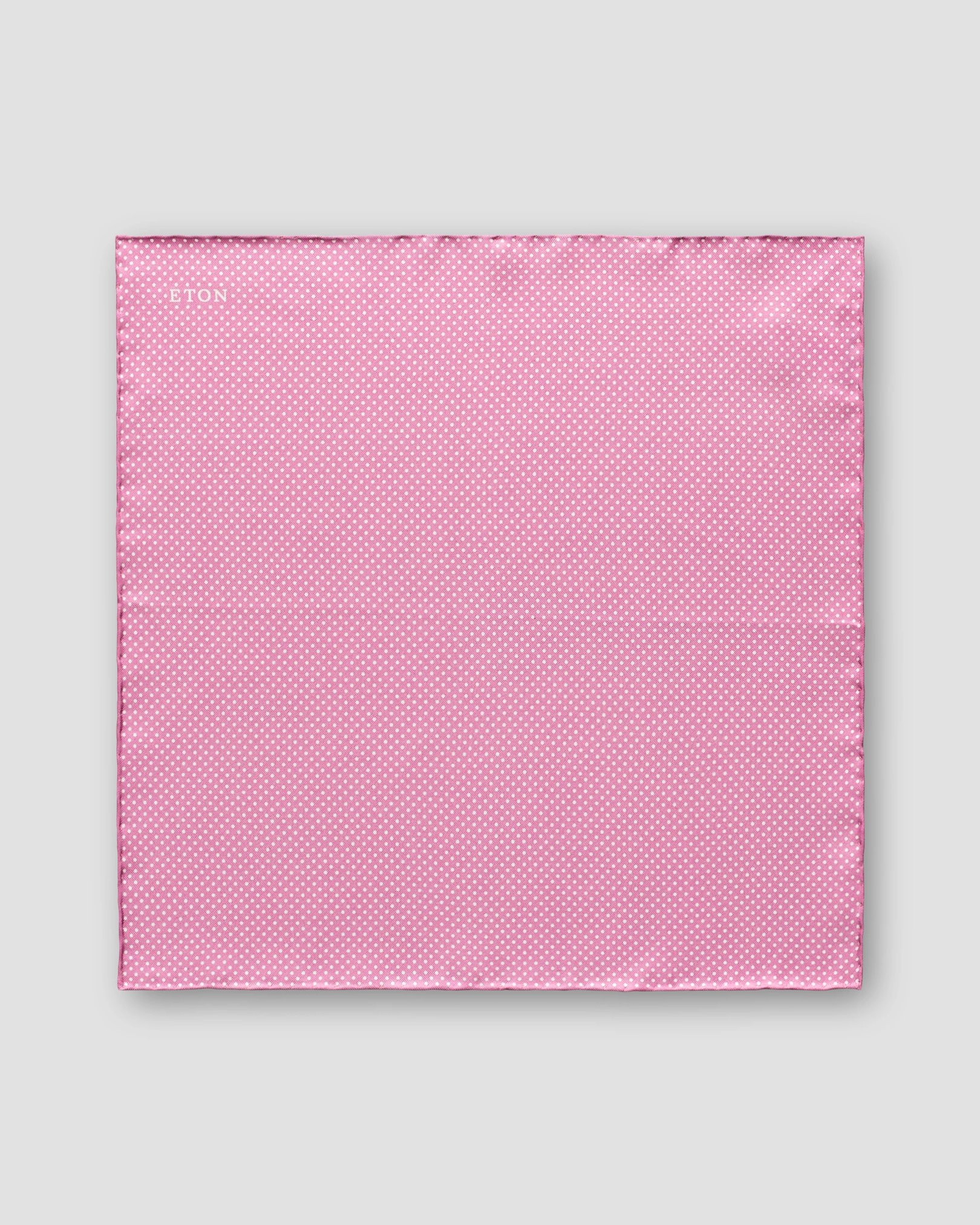 Eton - pink polka dots silk pocket square