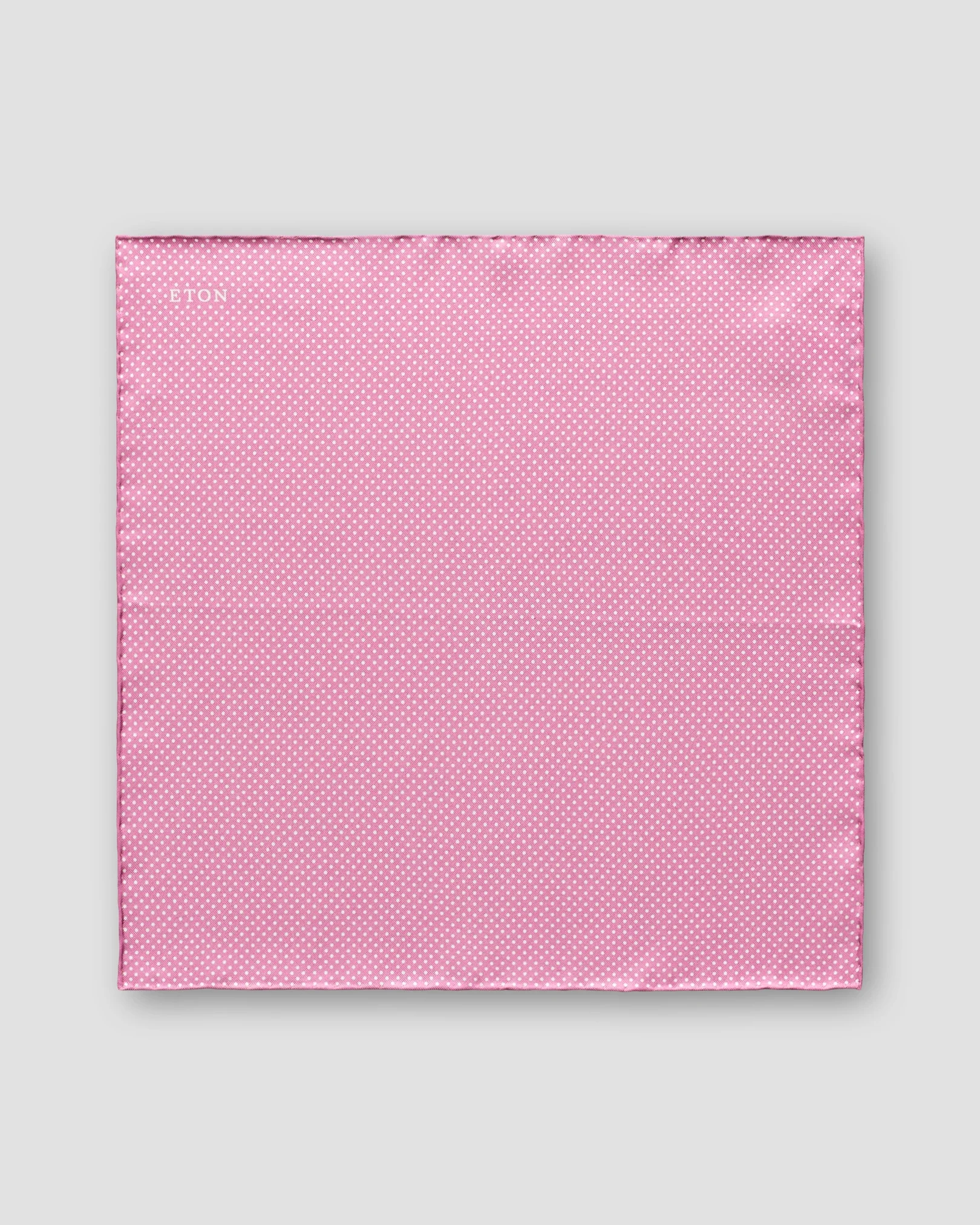 Eton - pink polka dots silk pocket square