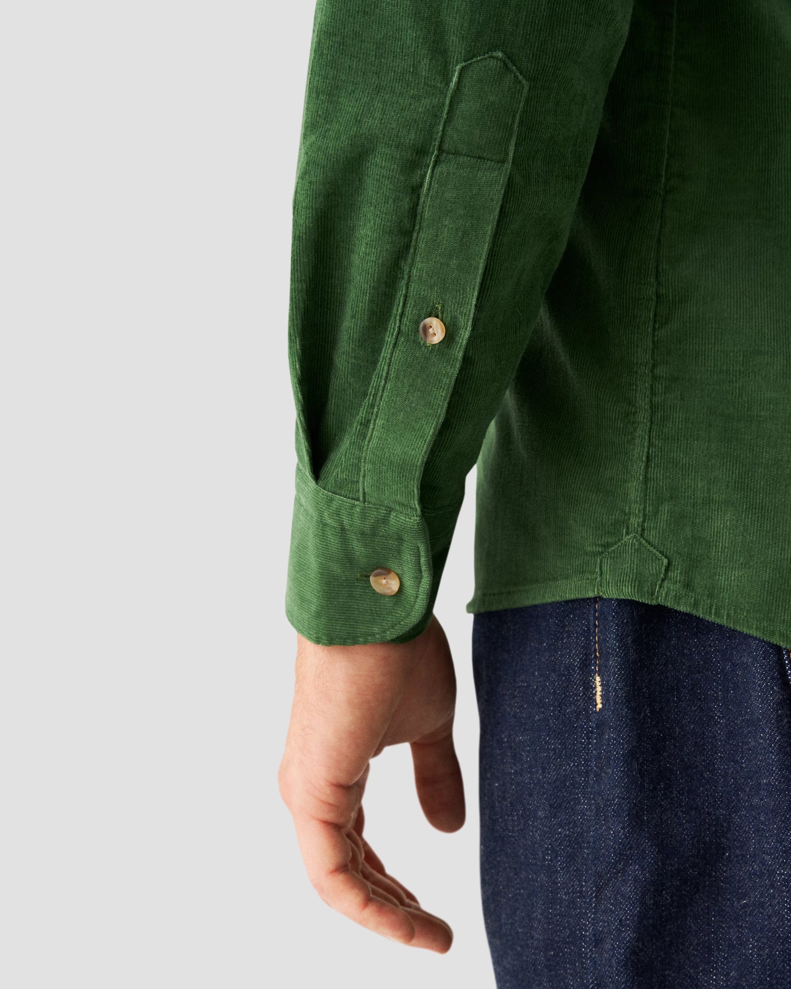 Eton - mid green corduroy