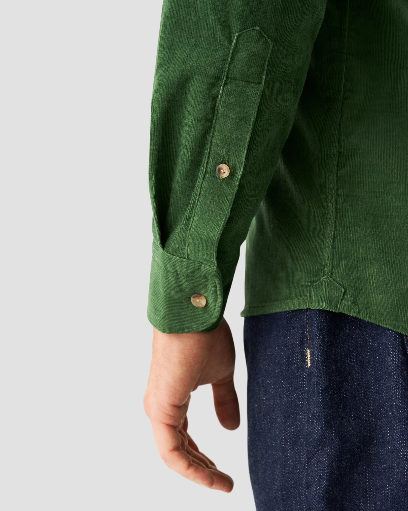Eton - mid green corduroy