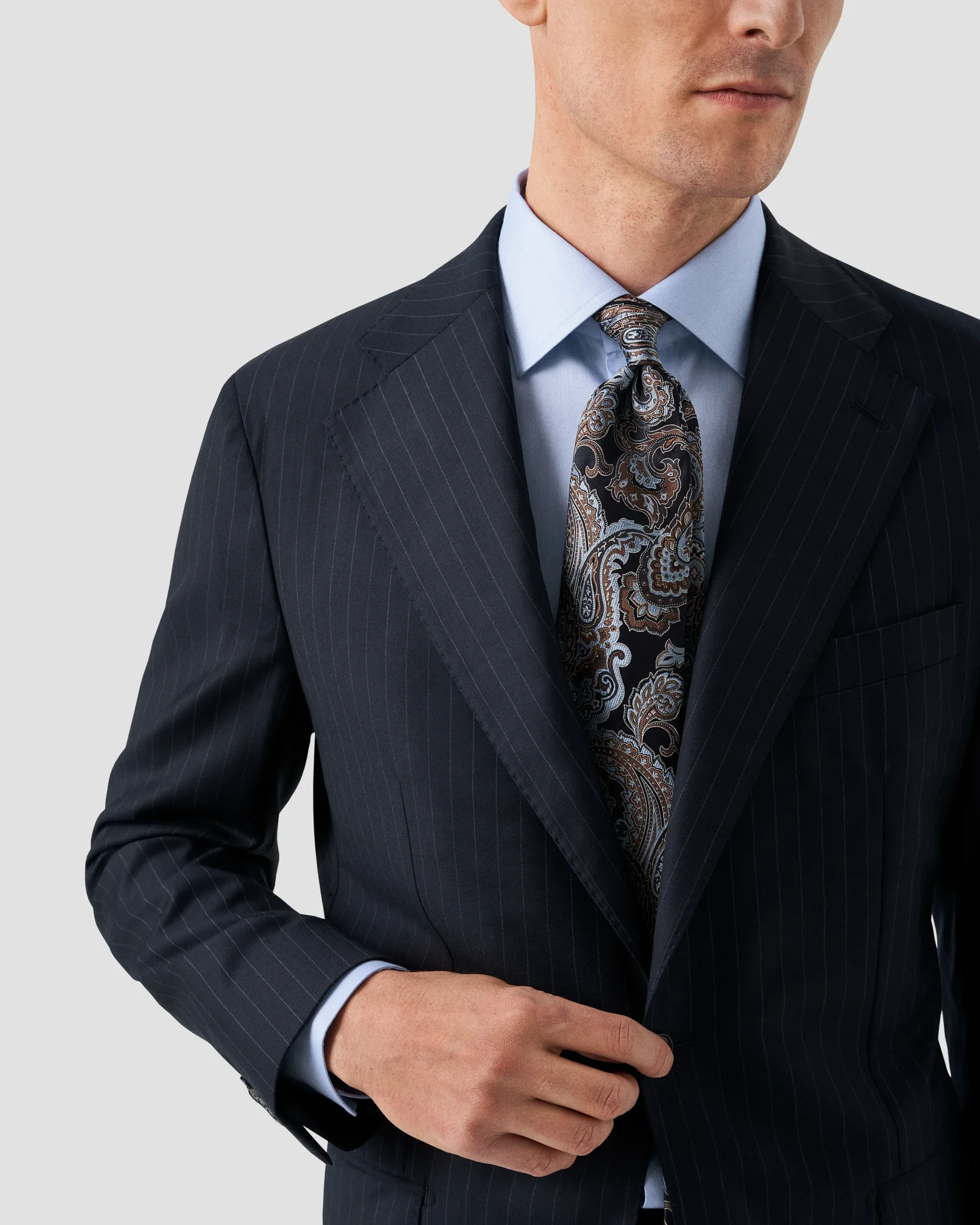 Eton - Hellblaues Signature-Twill-Hemd