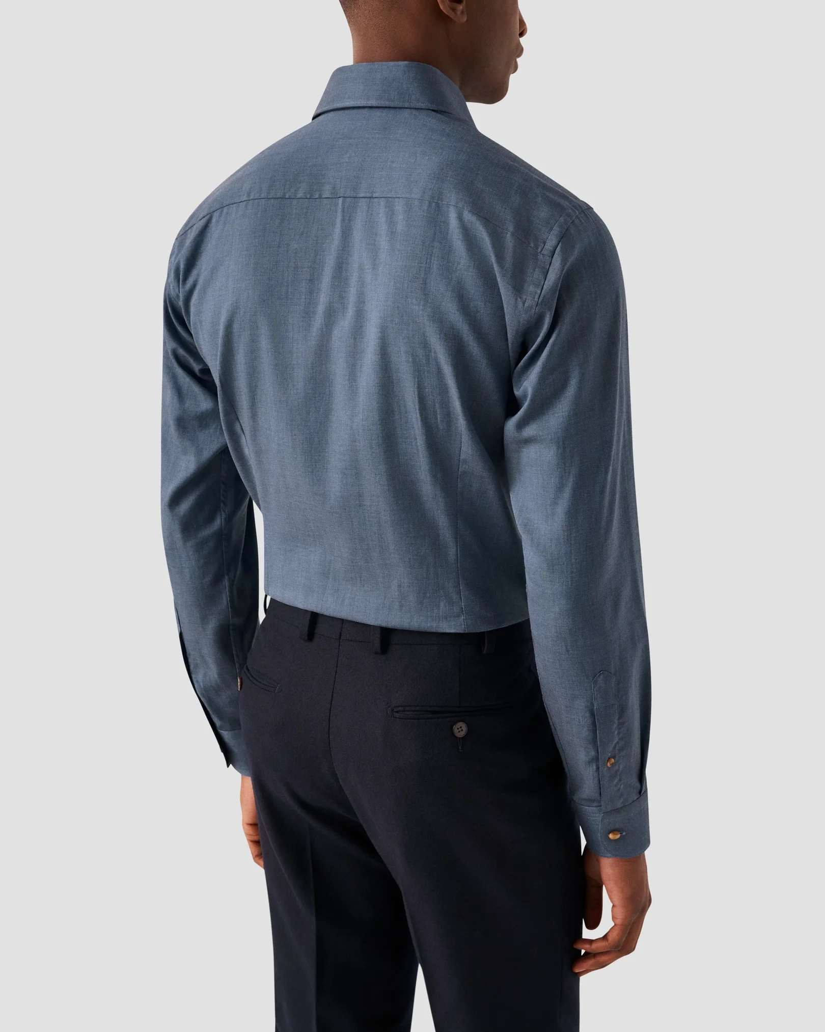 Eton - mid blue flanell