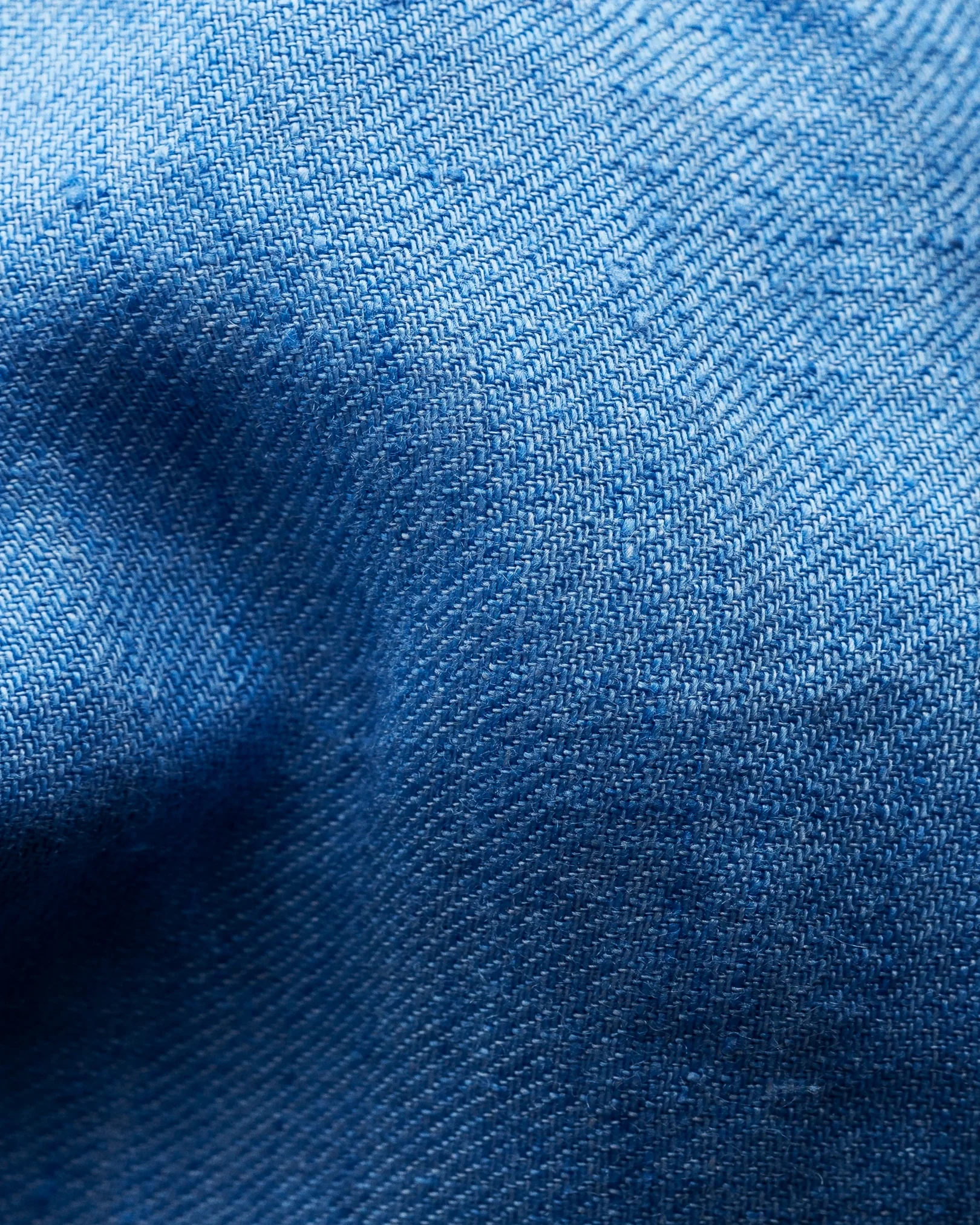 Eton - blue luxe linen shirt
