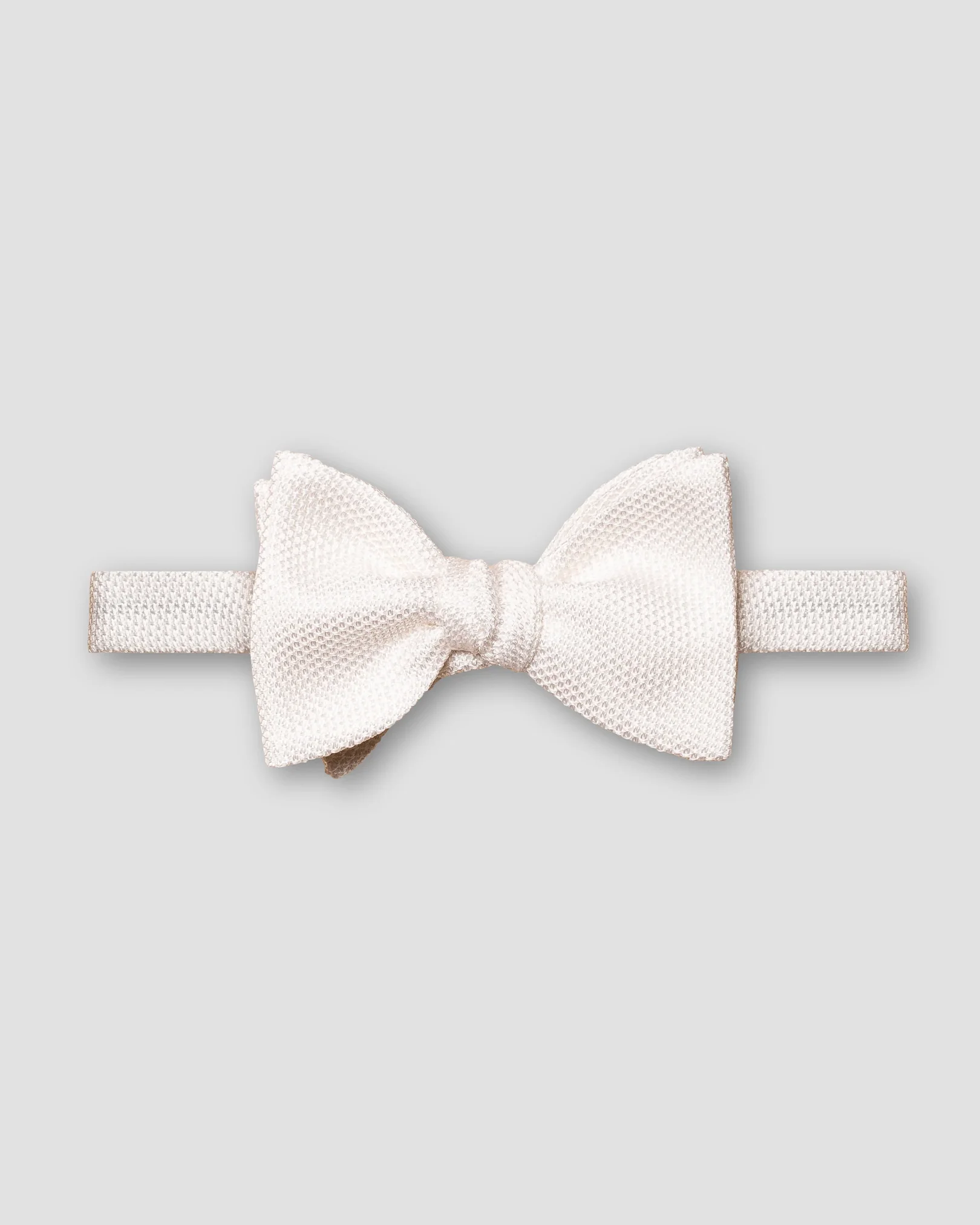 Eton - White Grenadine Bow Tie Ready Tied