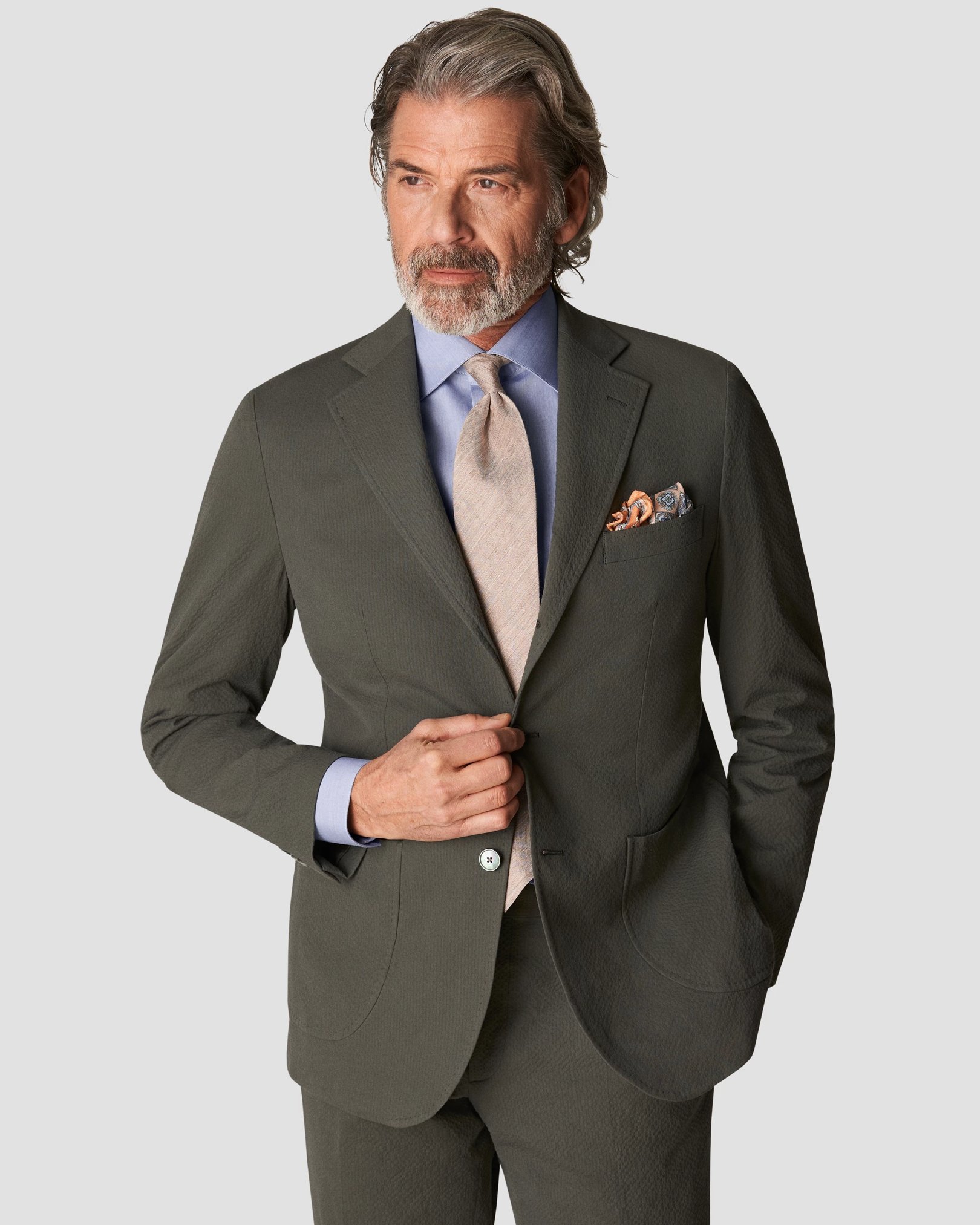 Eton - dark blue fine twill 1mm stich