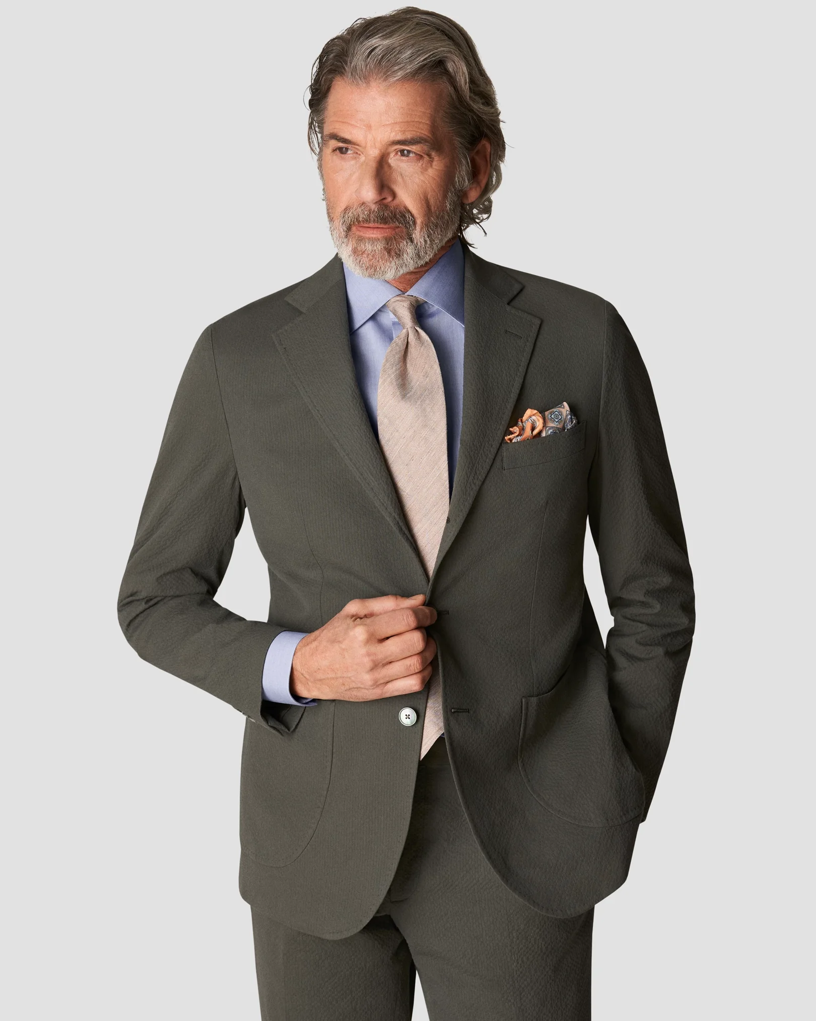 Eton - dark blue fine twill 1mm stich