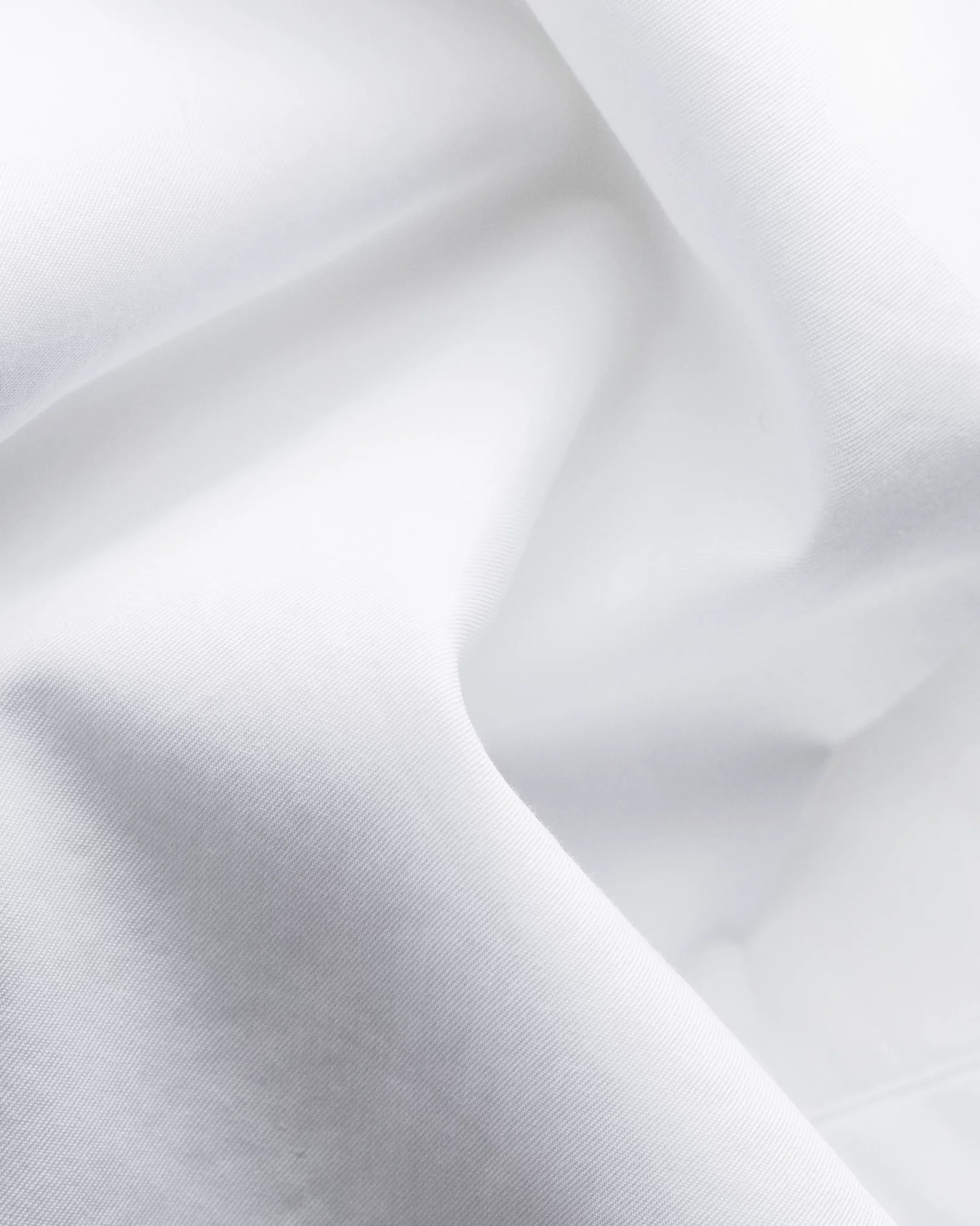 Eton - white twill cotton tencel blend