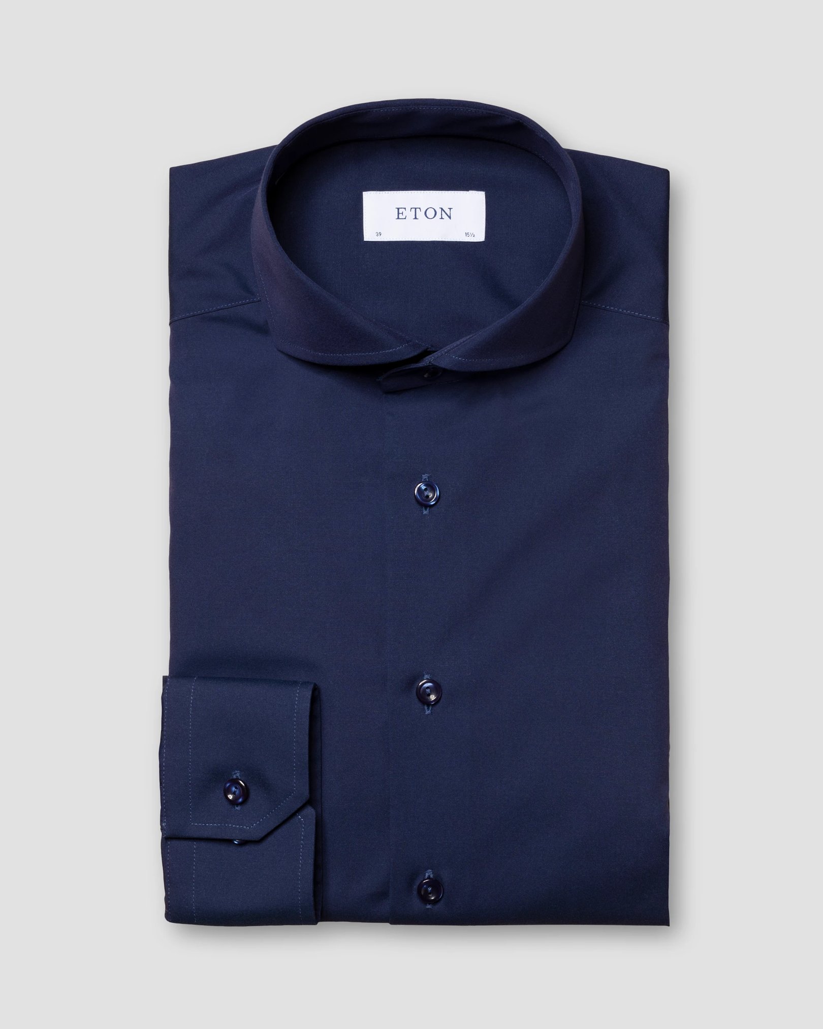 Eton - navy blue poplin