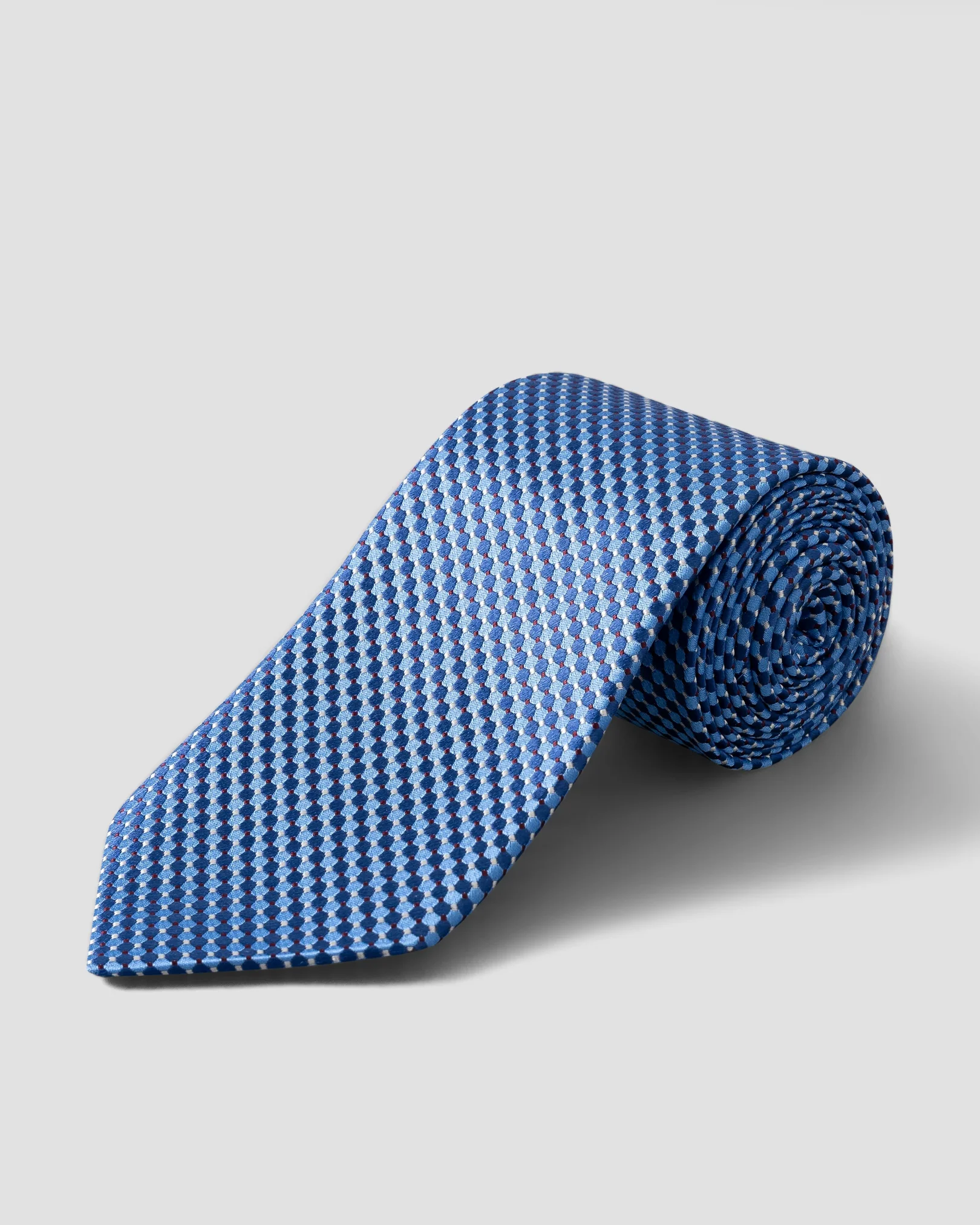 Eton - Blue Geometric Silk Tie