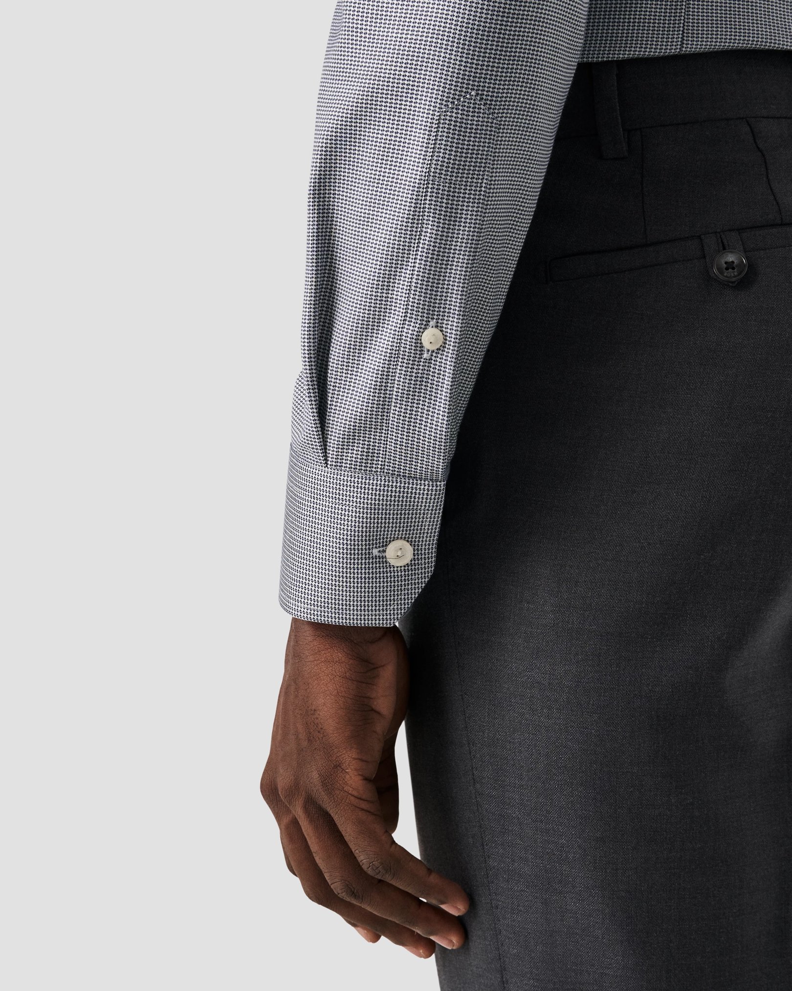 Eton - navy blue cotton and made to order