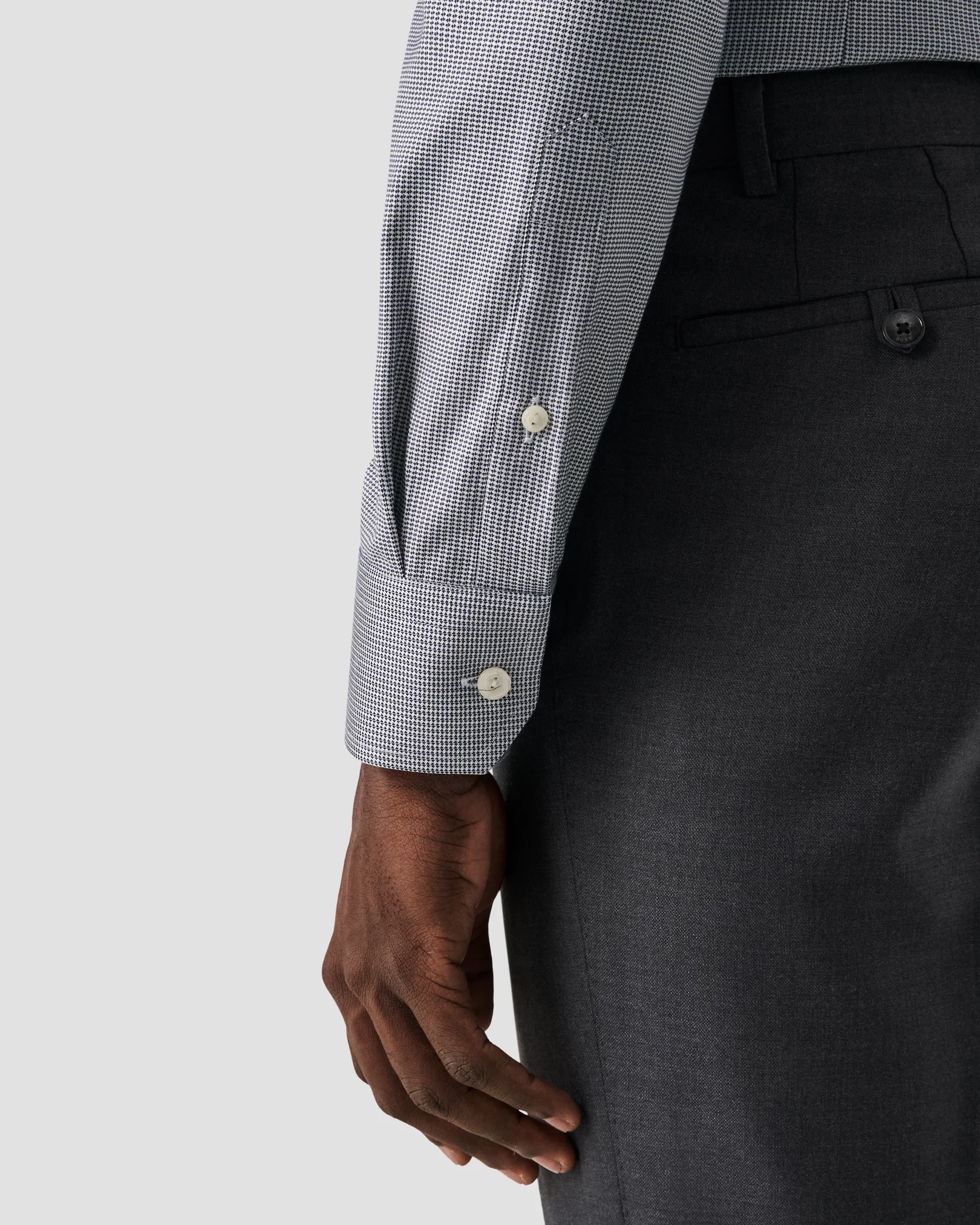Eton - navy blue cotton and made to order