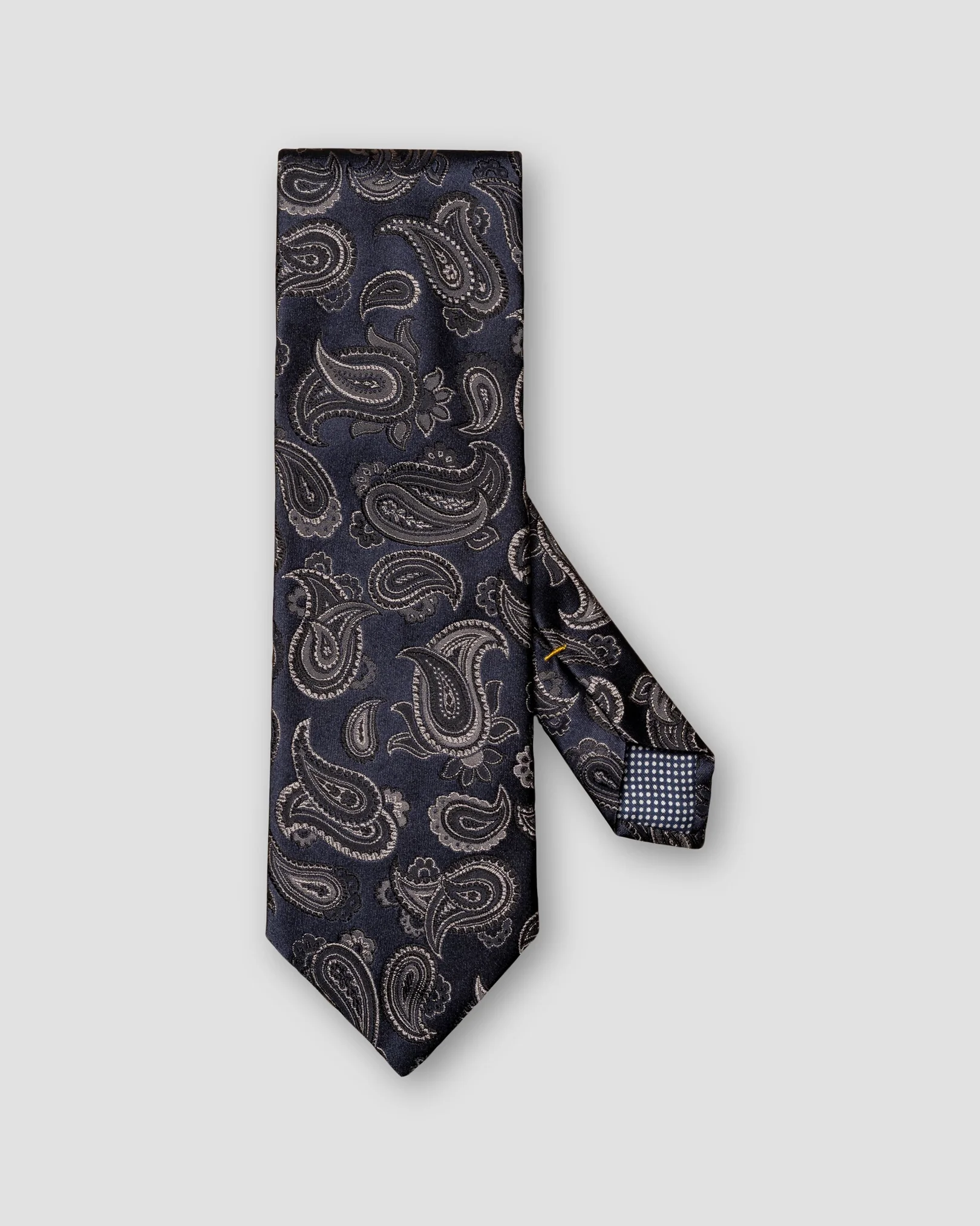 Eton - navy blue satin silk tie