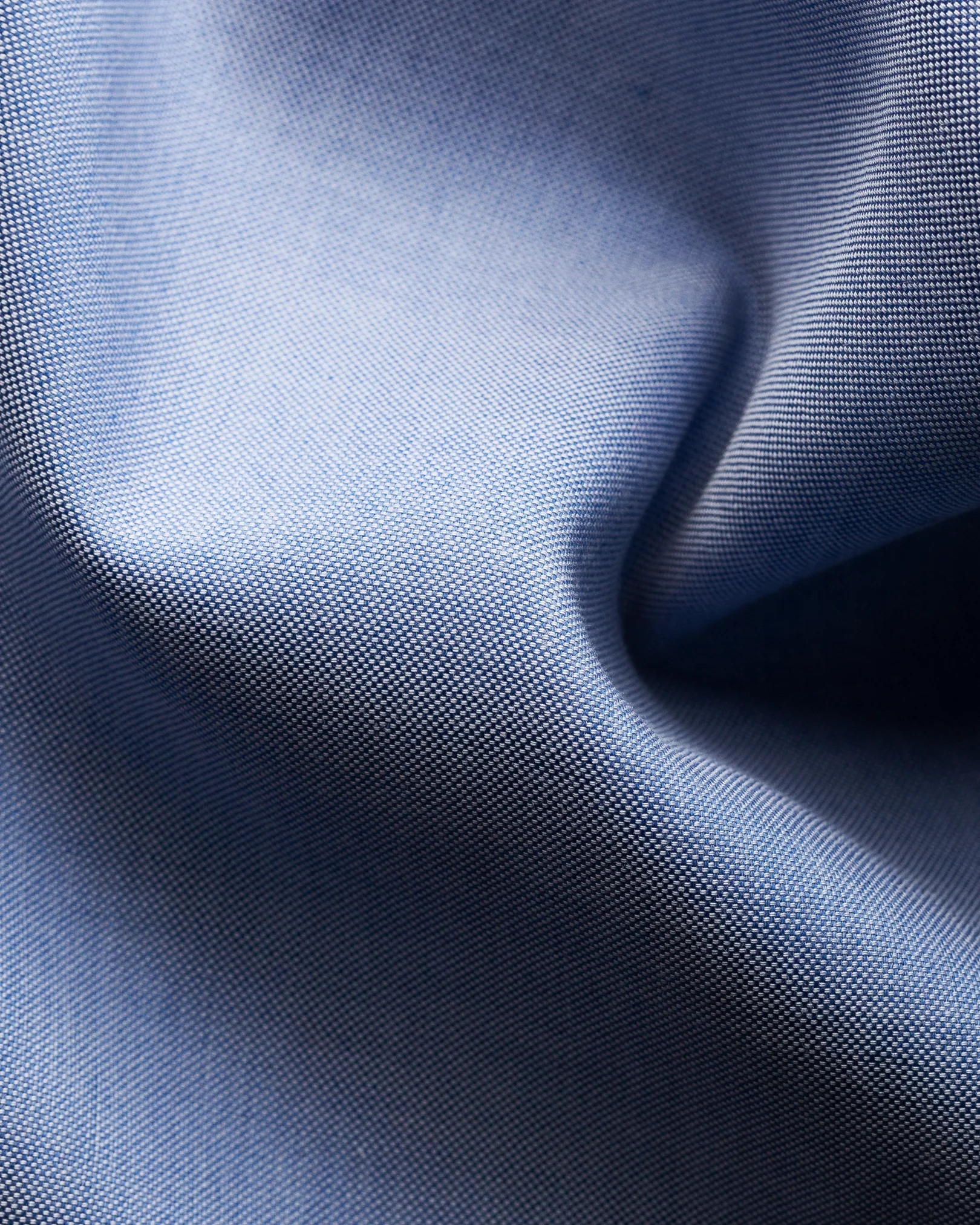 Eton - dark blue wrinkle free oxford