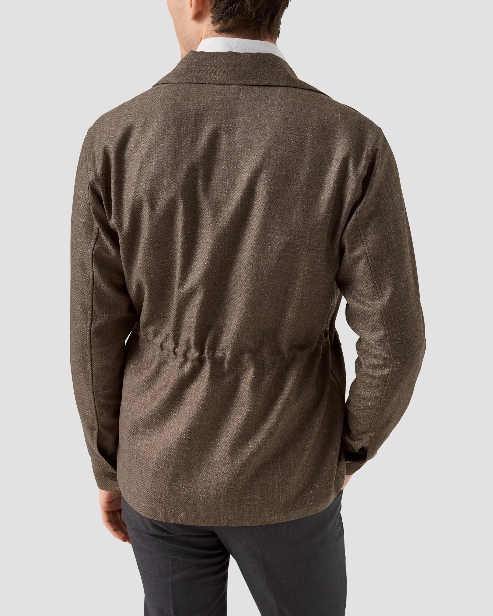 Eton - beige regular blend overshirt