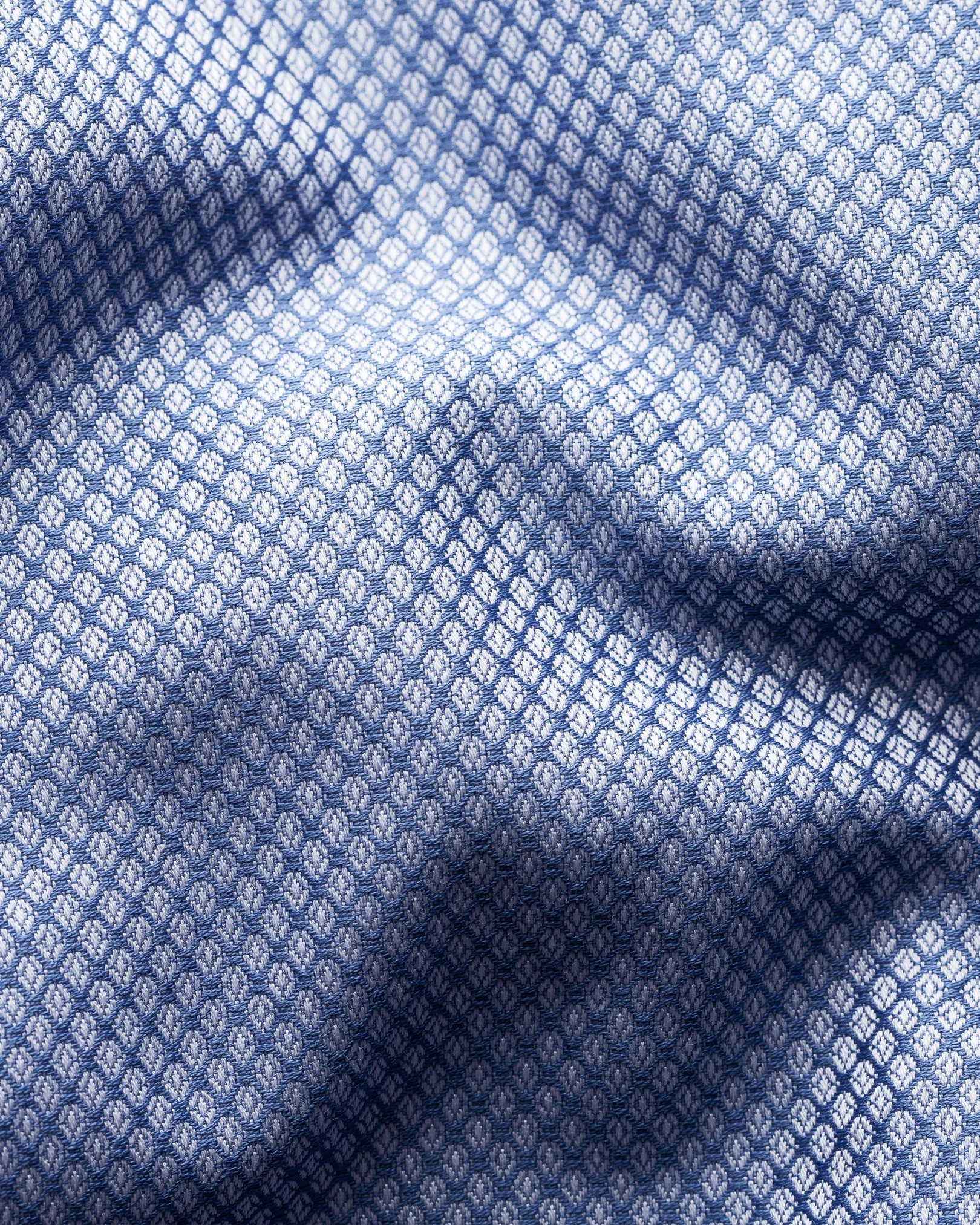 Eton - mid blue dobby shirt