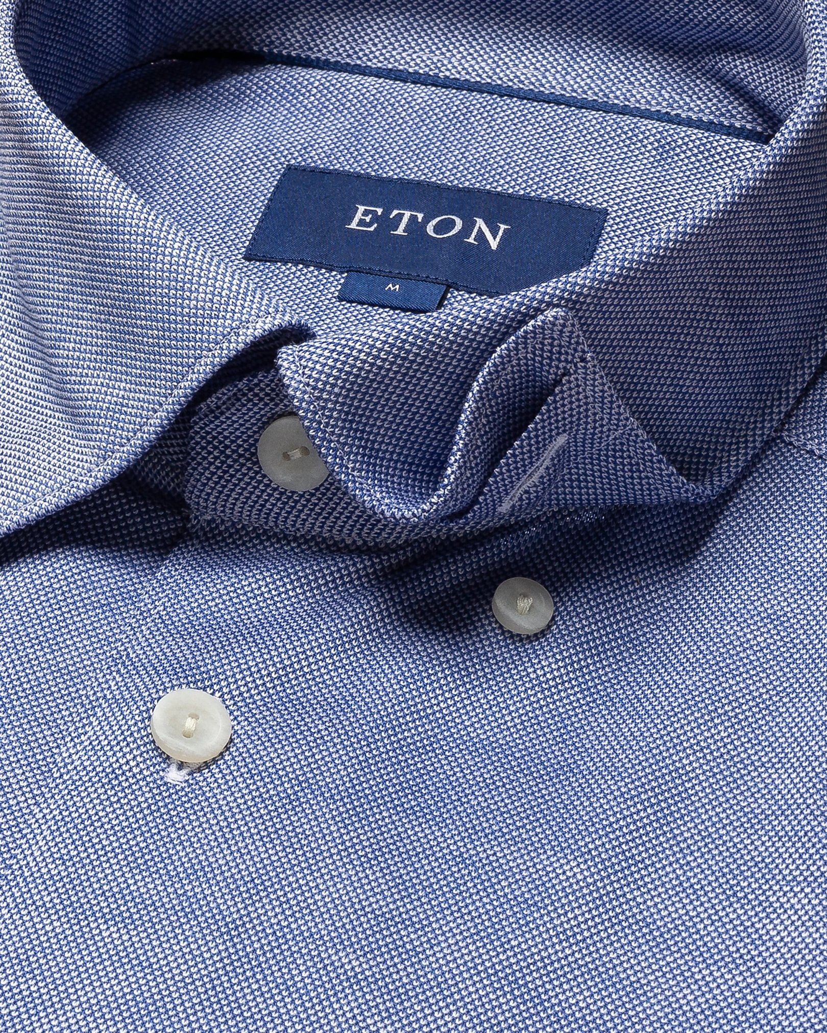 Eton - dark blue jersey button under