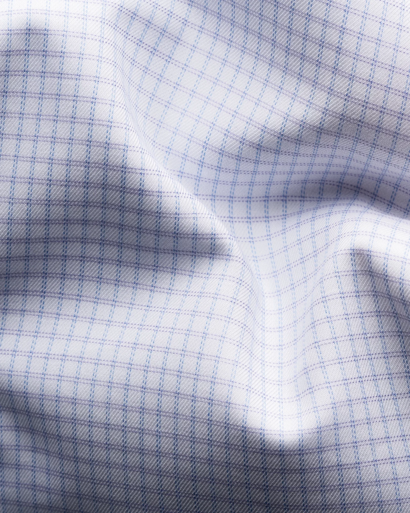Eton - light purple twill cut away collar single cuff slim fit