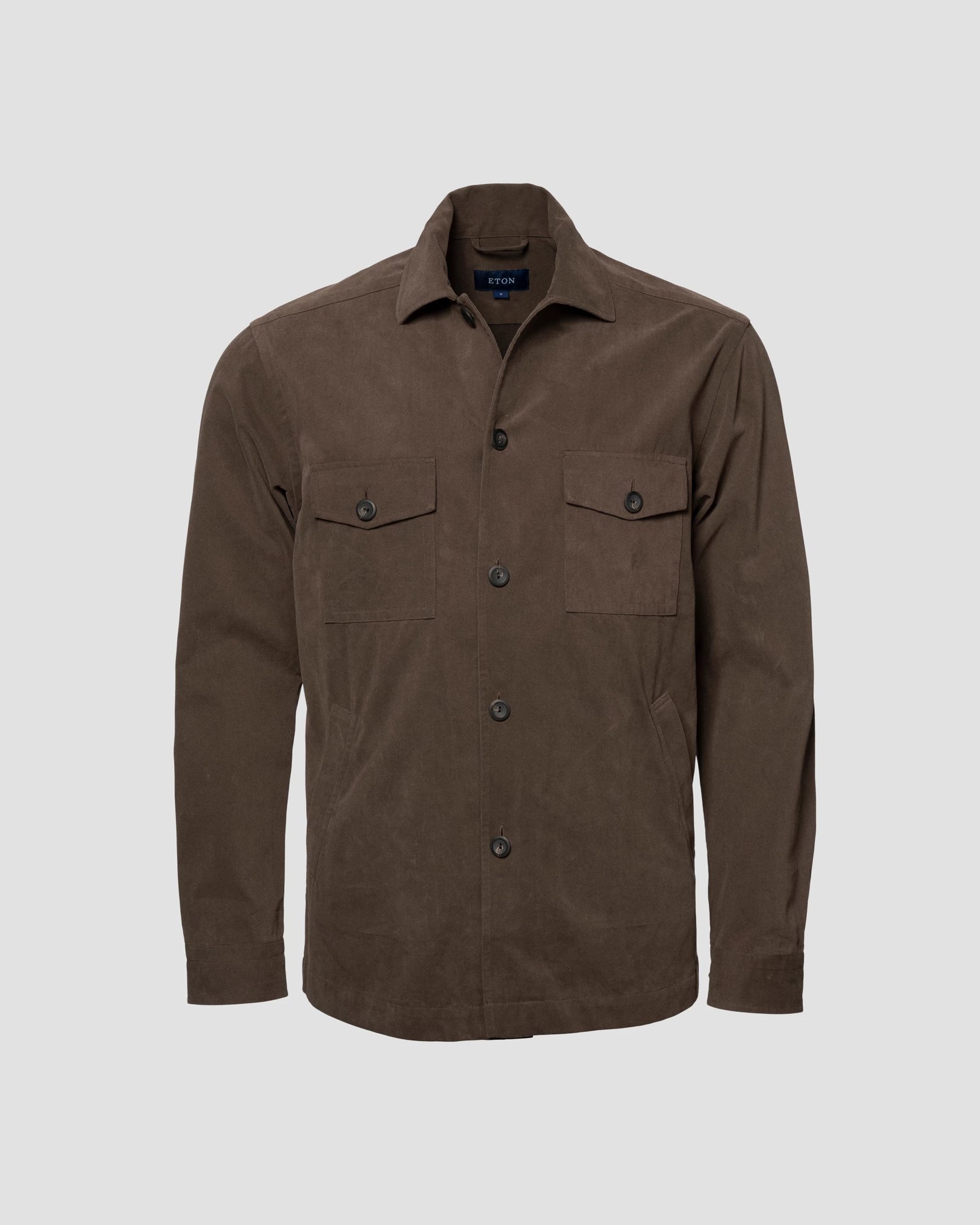 Eton - brown moleskin overshirt