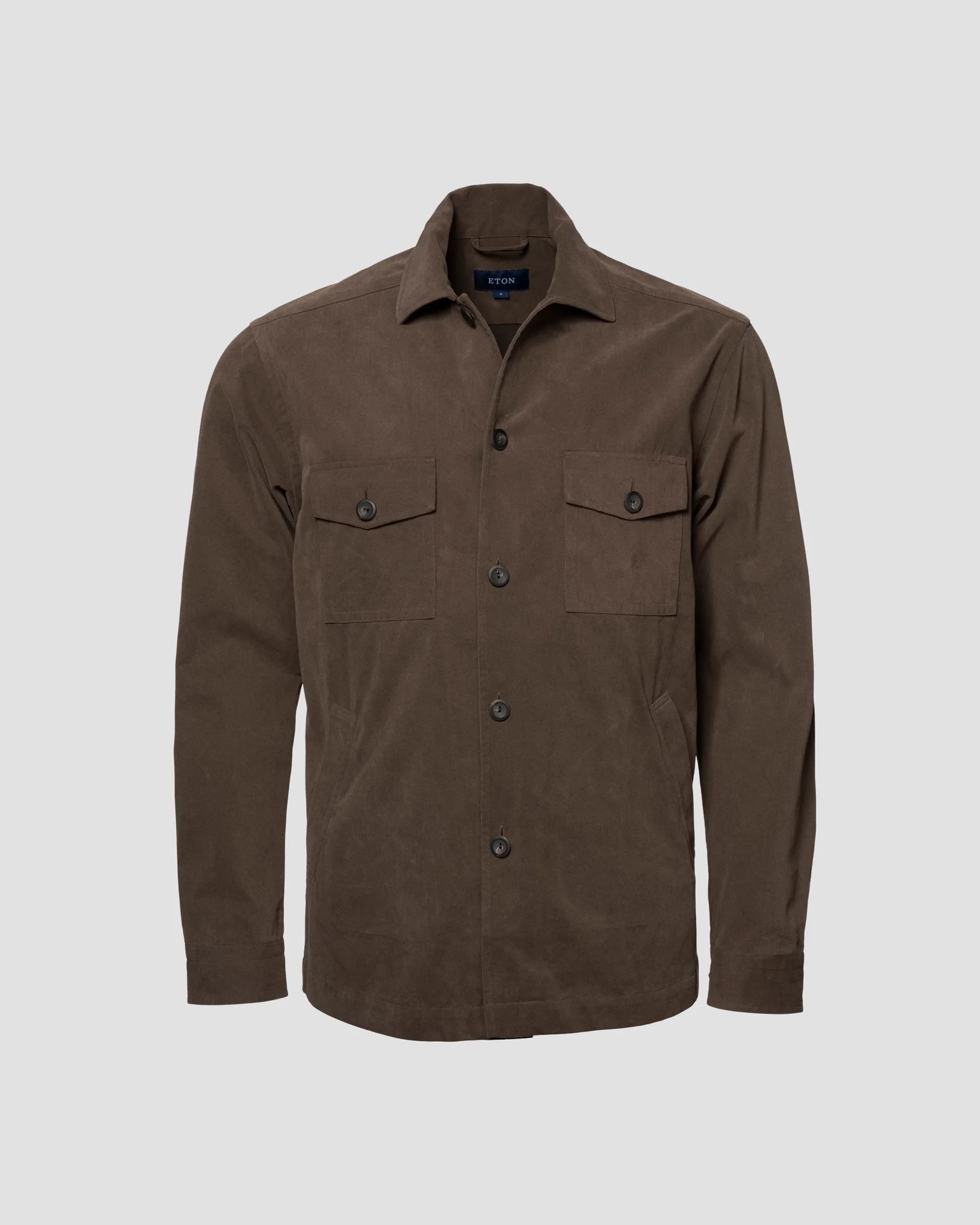 Eton - brown moleskin overshirt