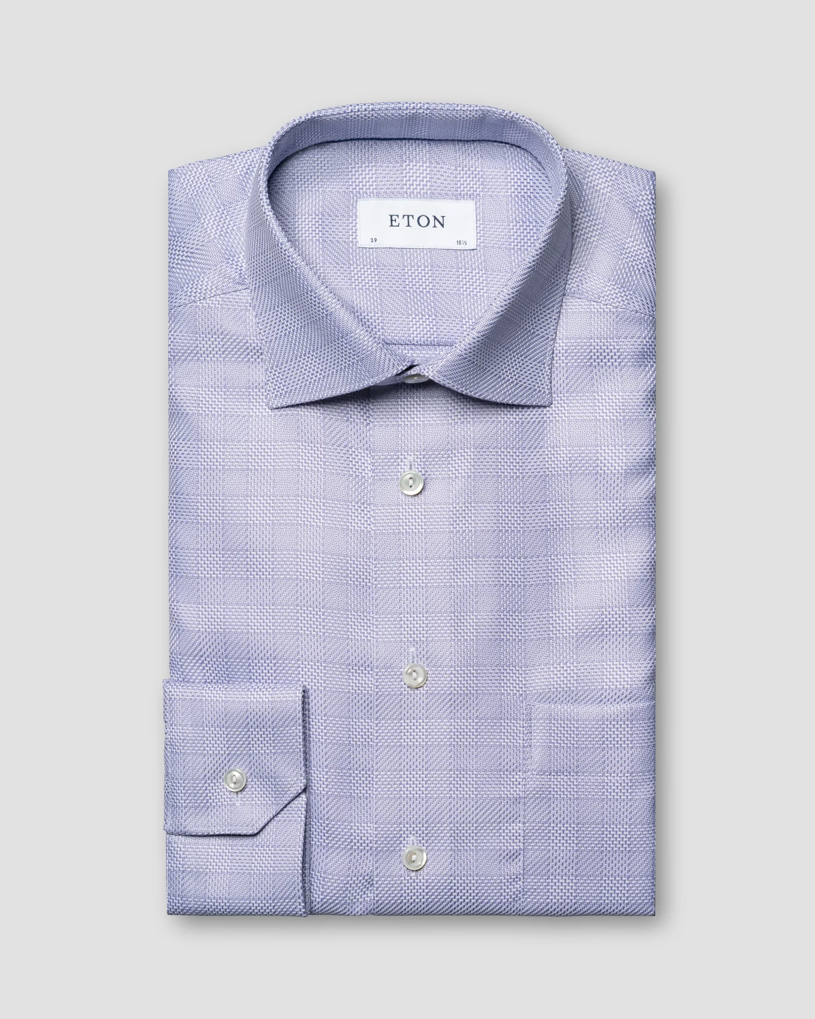 Eton - light purple textured twill