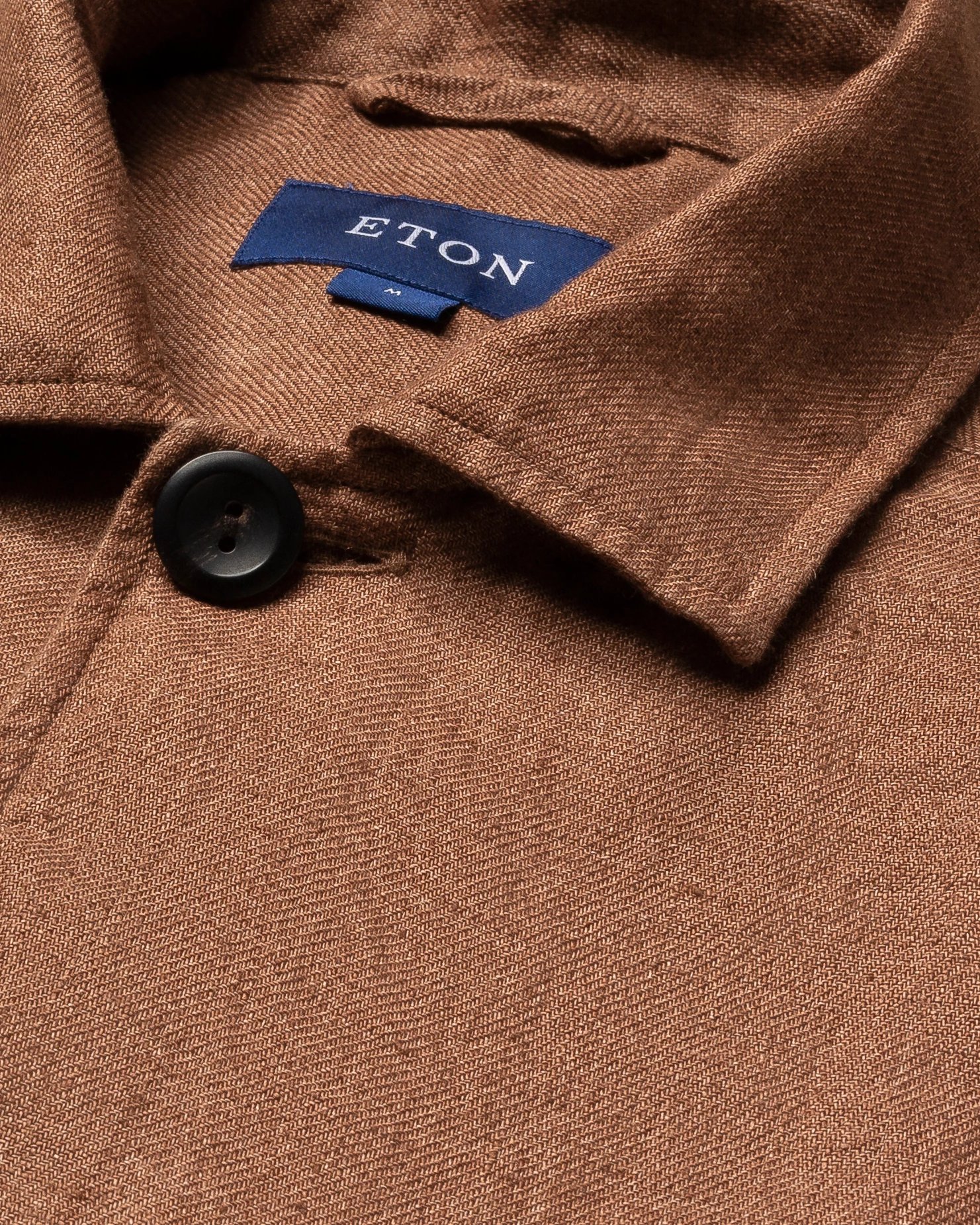 Eton - brown linen overshirt