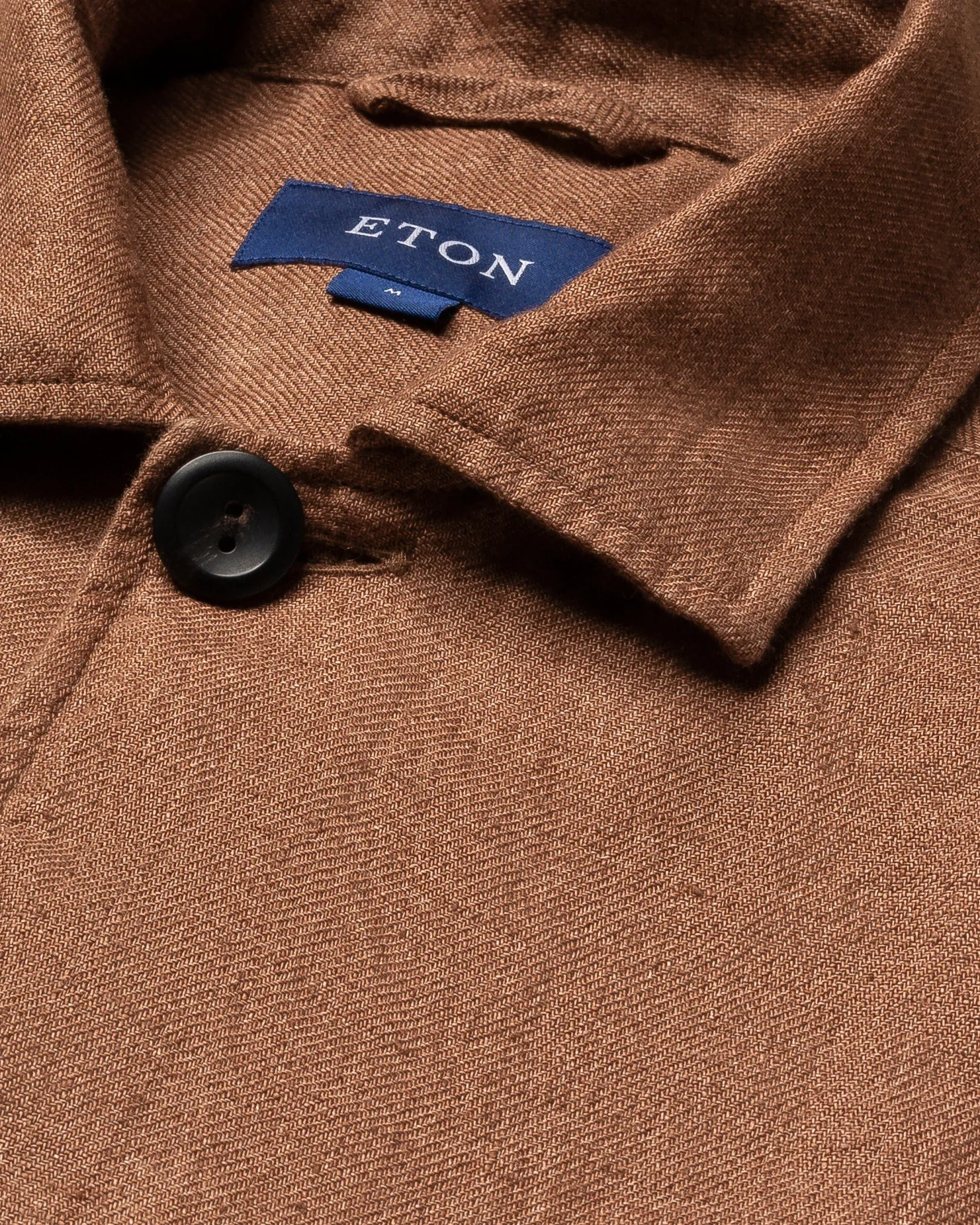 Eton - brown linen overshirt