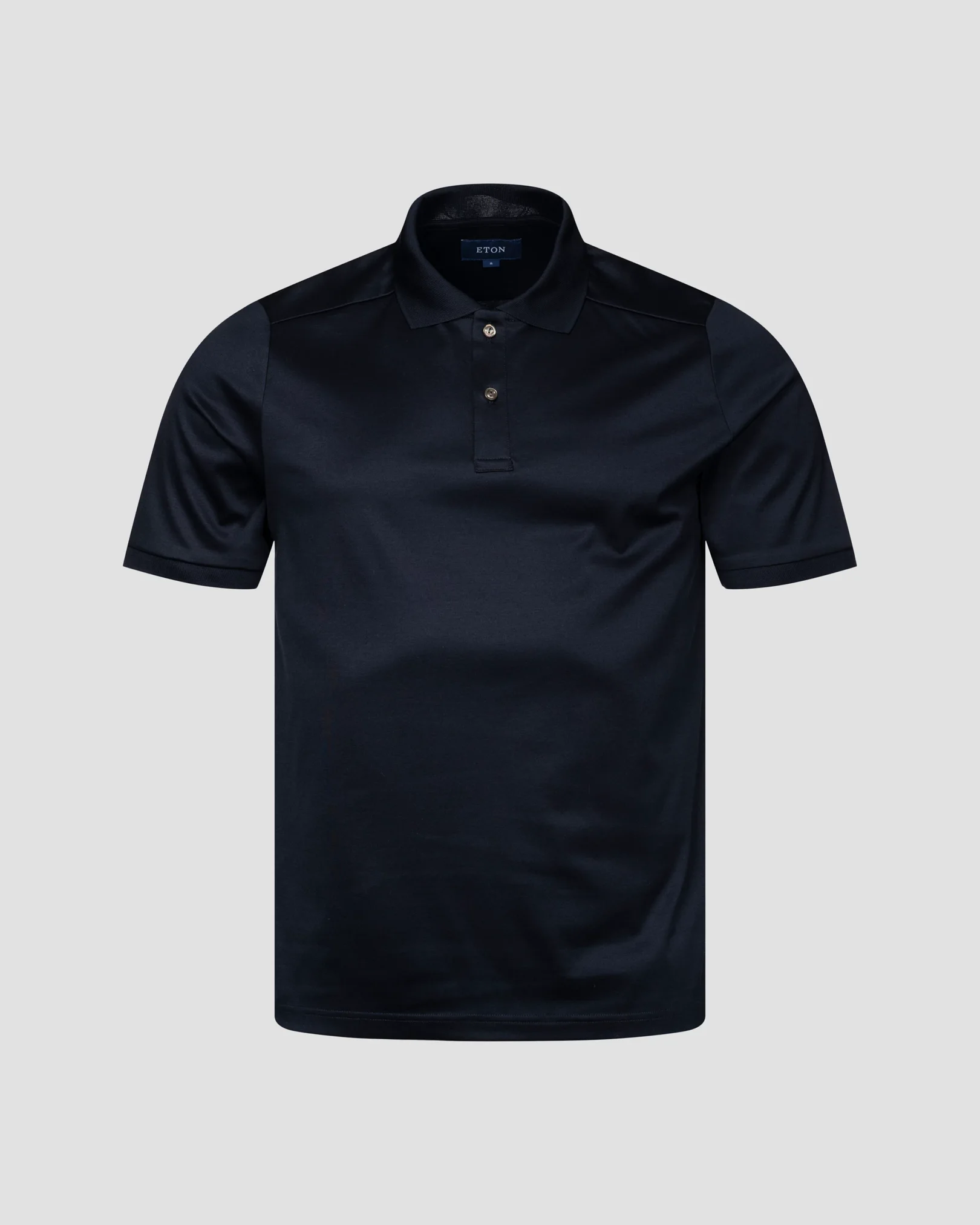 Eton - Navy Filo di Scozia Polo Shirt - Short Sleeve