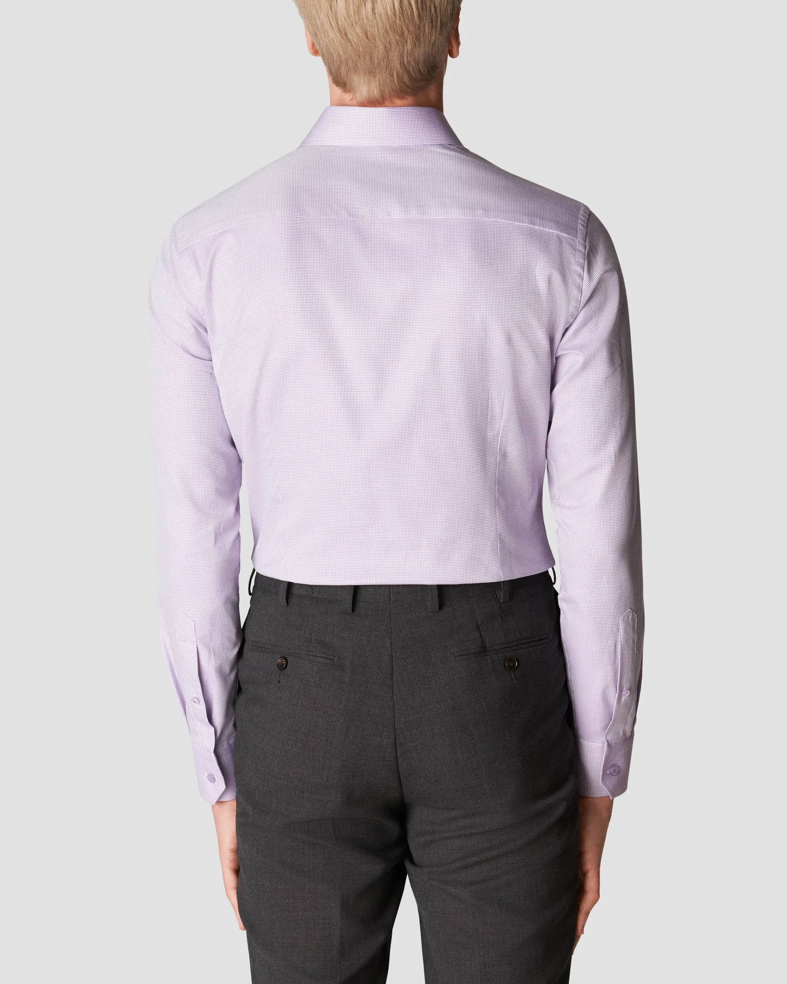 Eton - mid purple signature twill cutaway