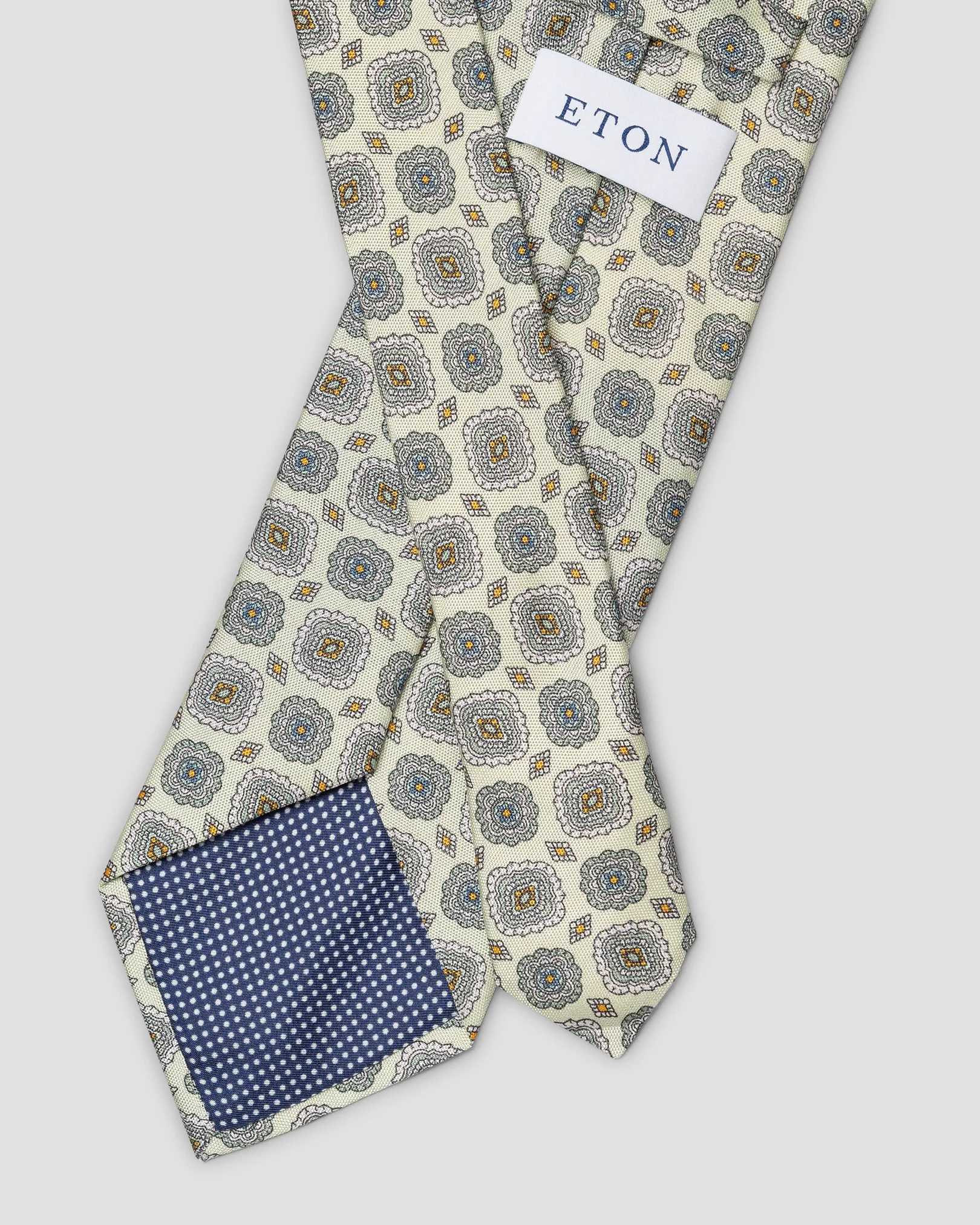 Eton - light green panama weave tie