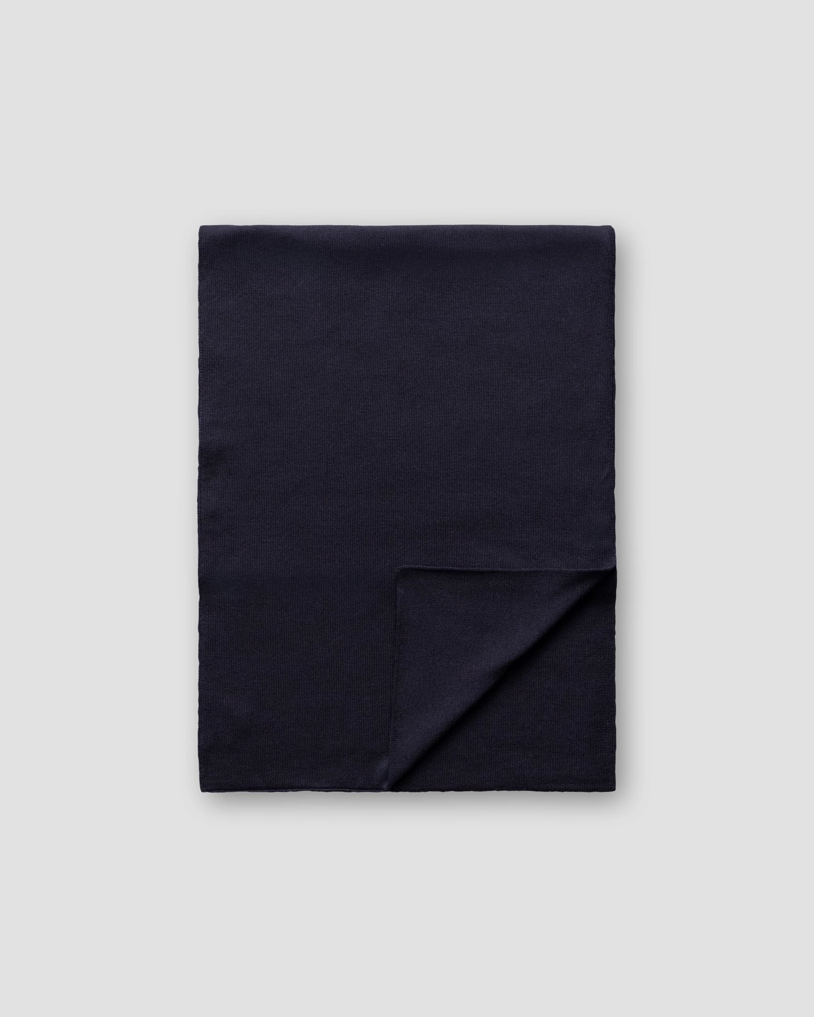 Eton - blue solid wool scarf