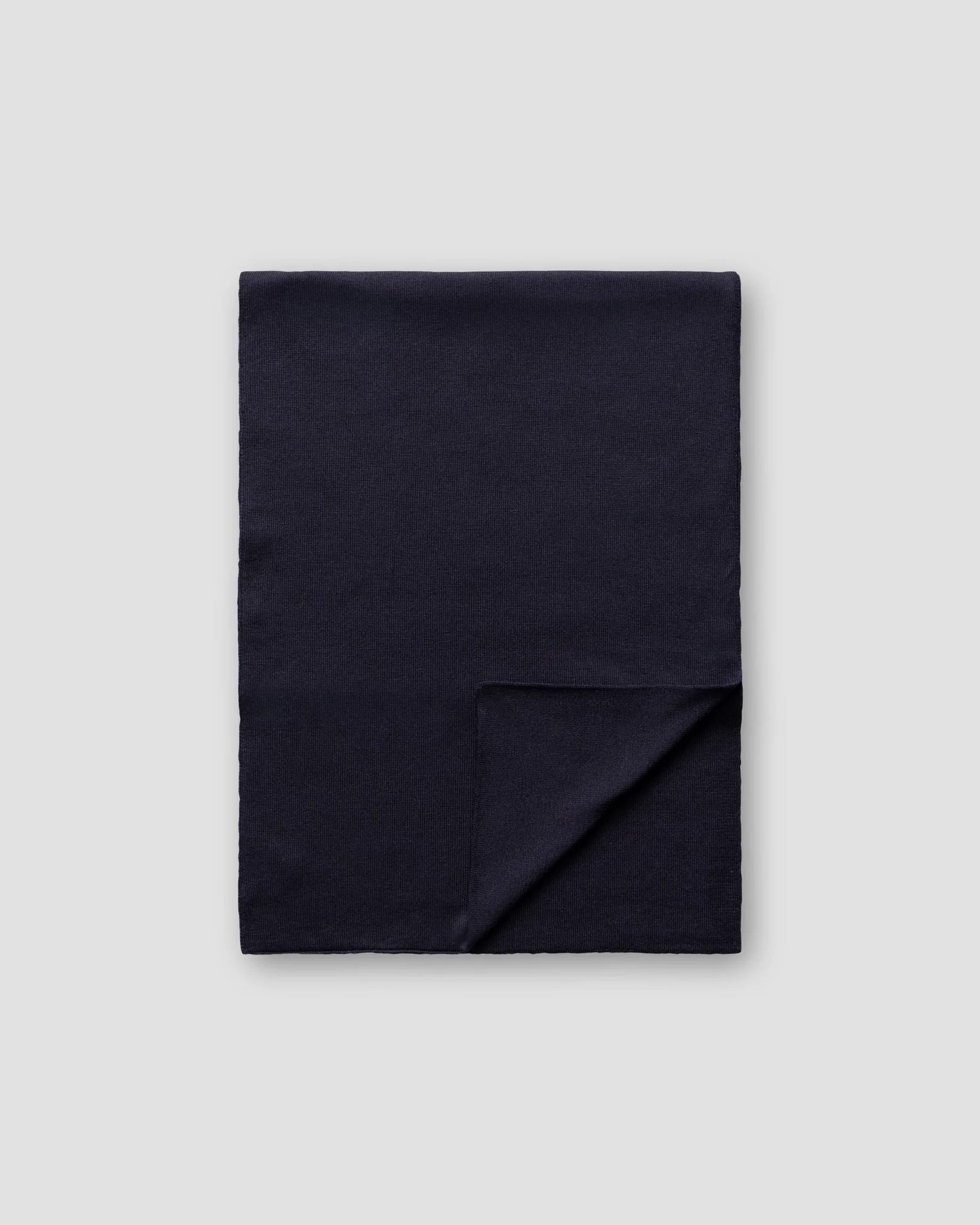 Eton - blue solid wool scarf