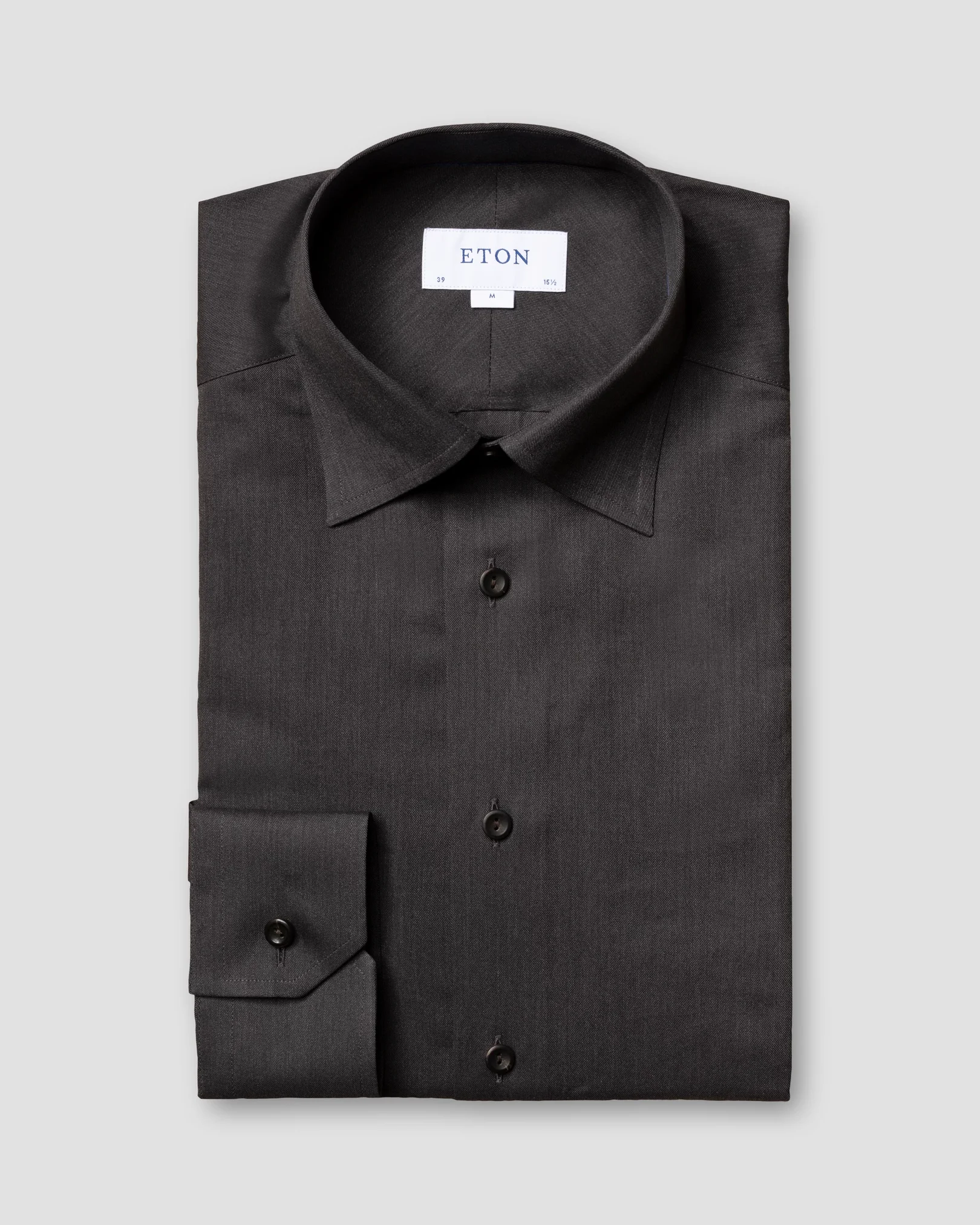 Eton - black crease resistant flannel