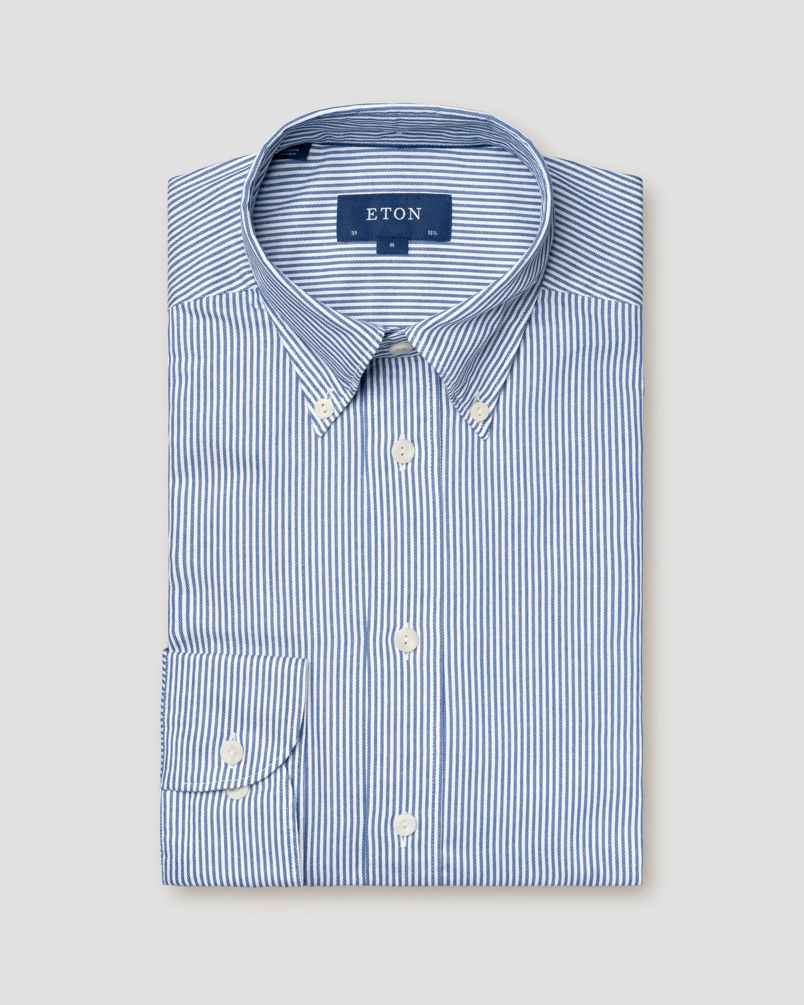 Eton - dark blue twill button down