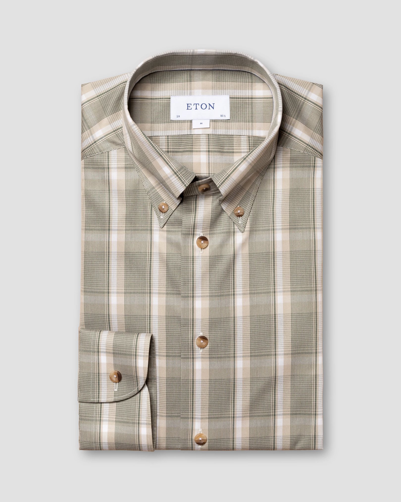 Eton - dark green fine twill melange