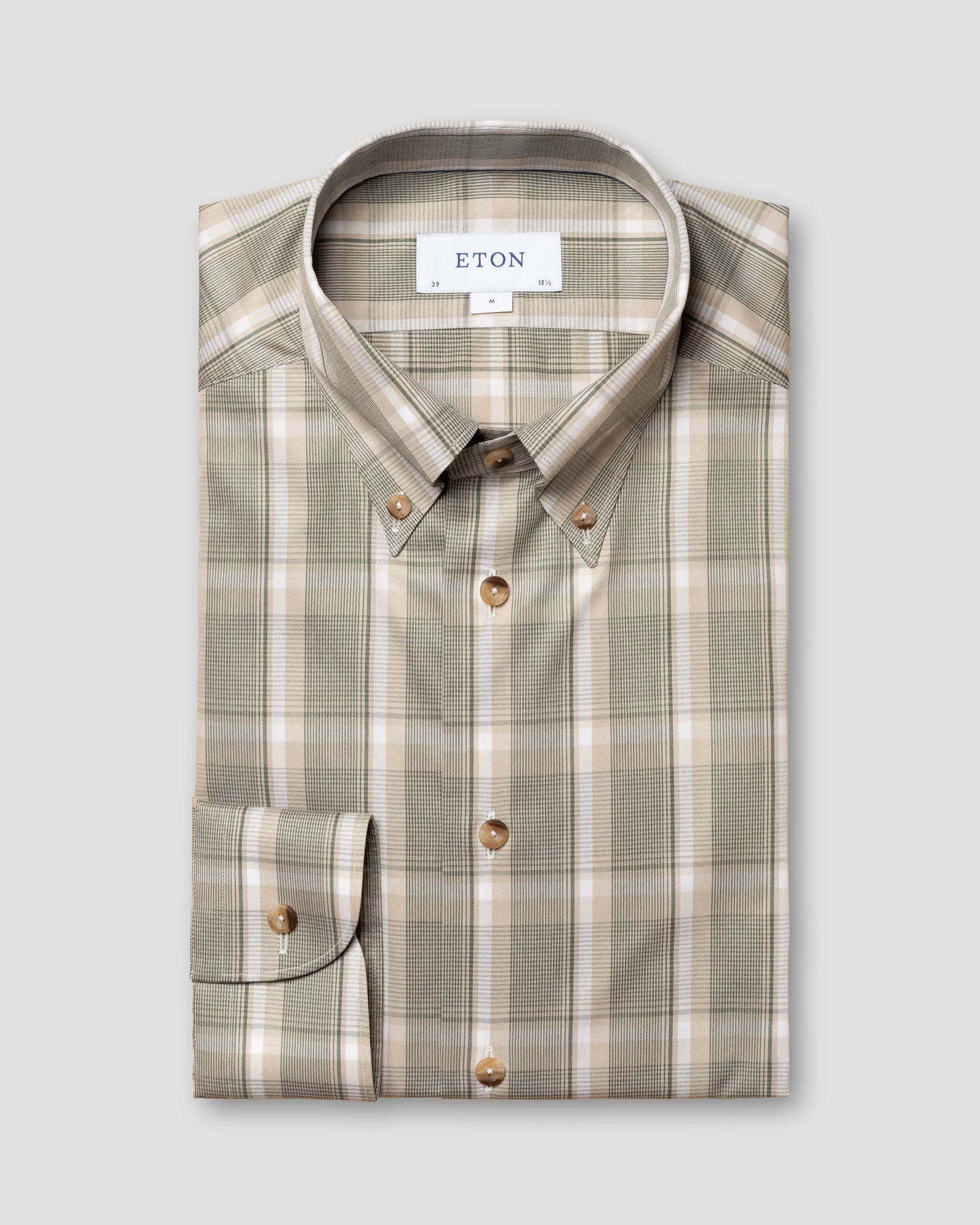 Eton - dark green fine twill melange