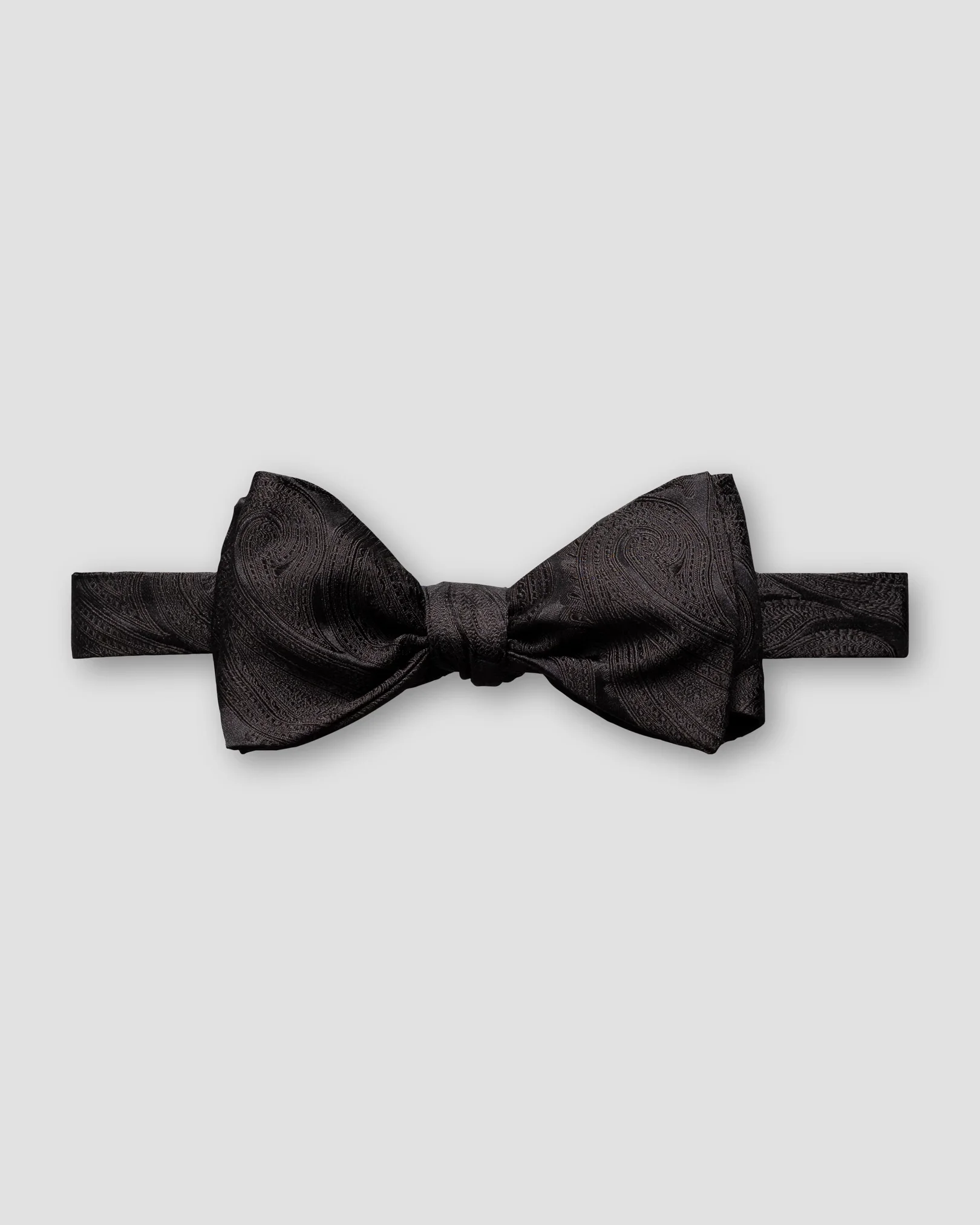 Eton - black paisley silk bowtie