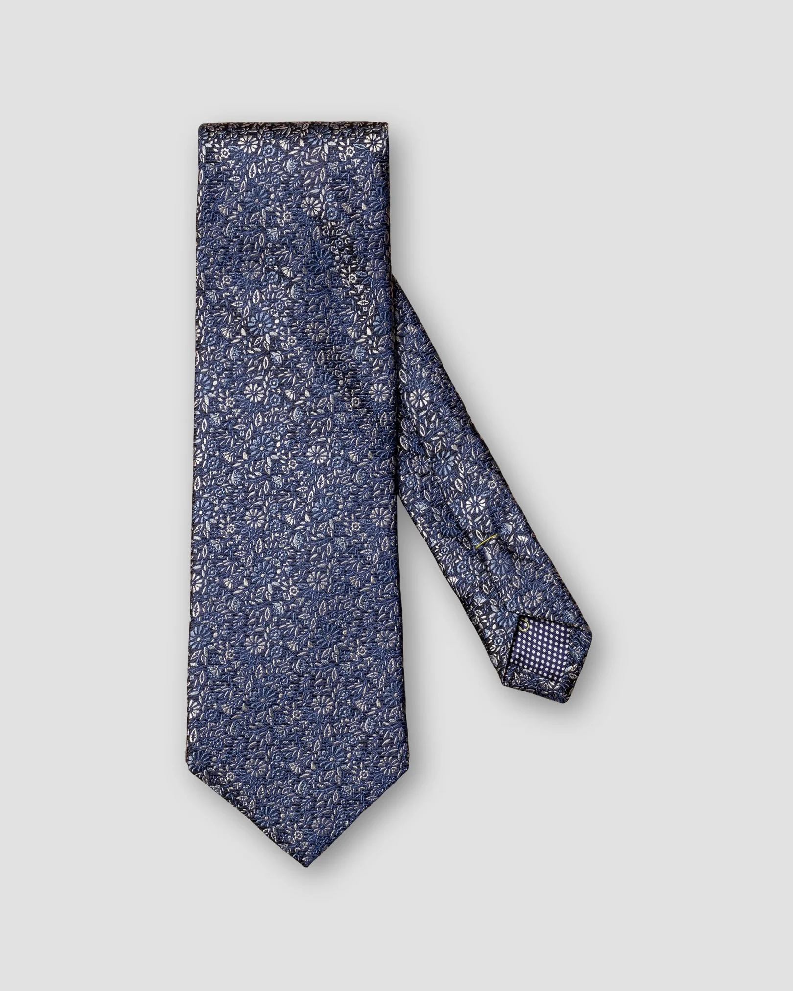 Eton - dark blue floral silk tie