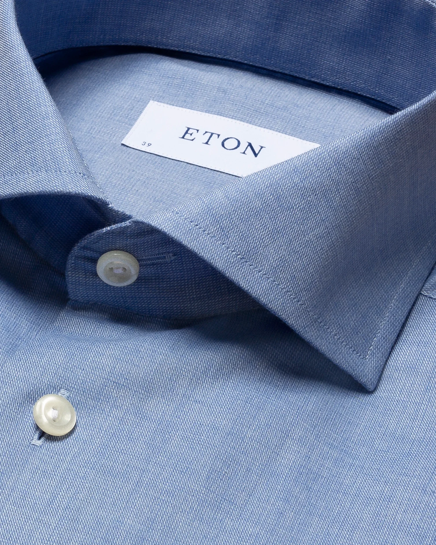 Eton - blue flannel shirt