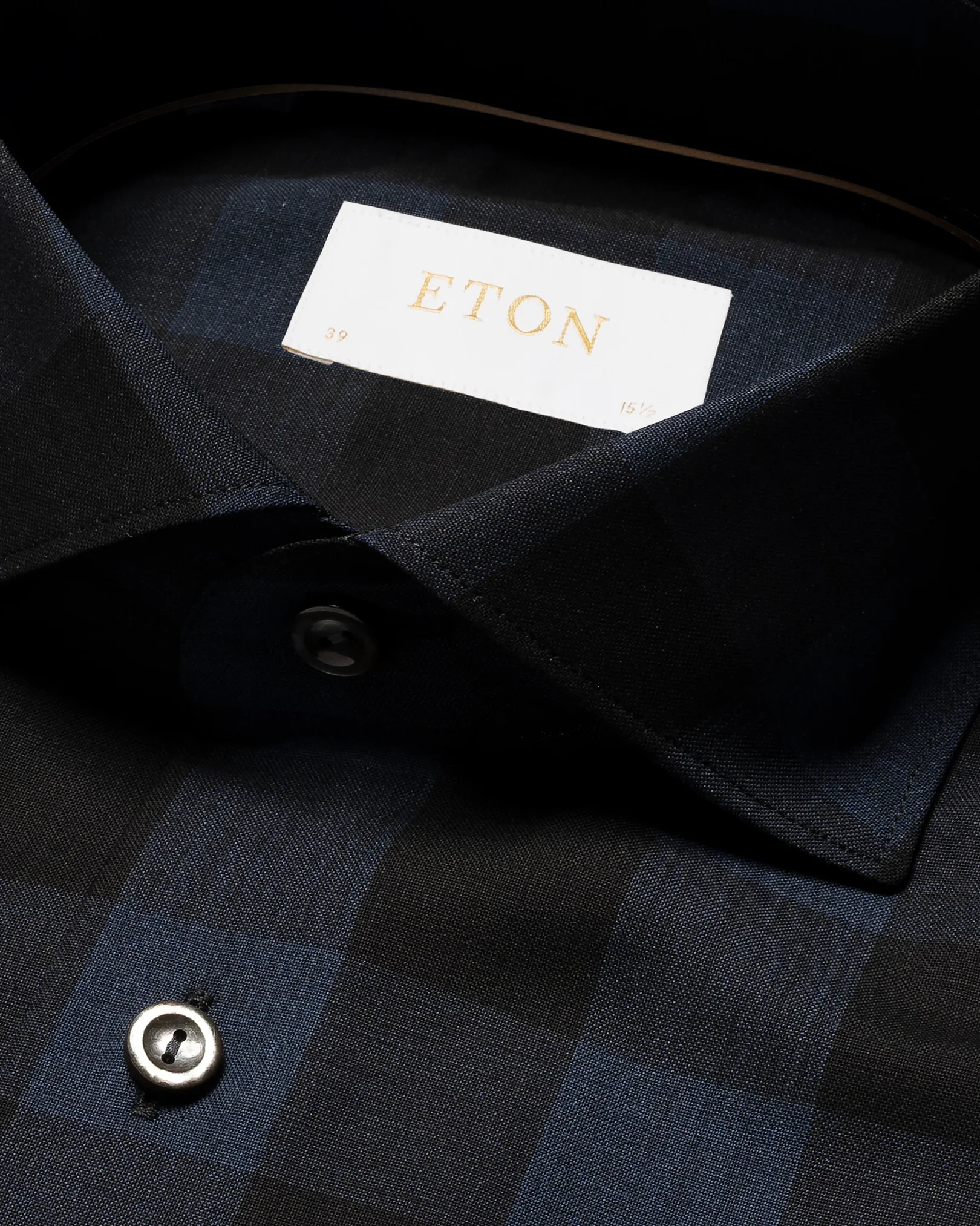 Eton - merino dark blue shirt