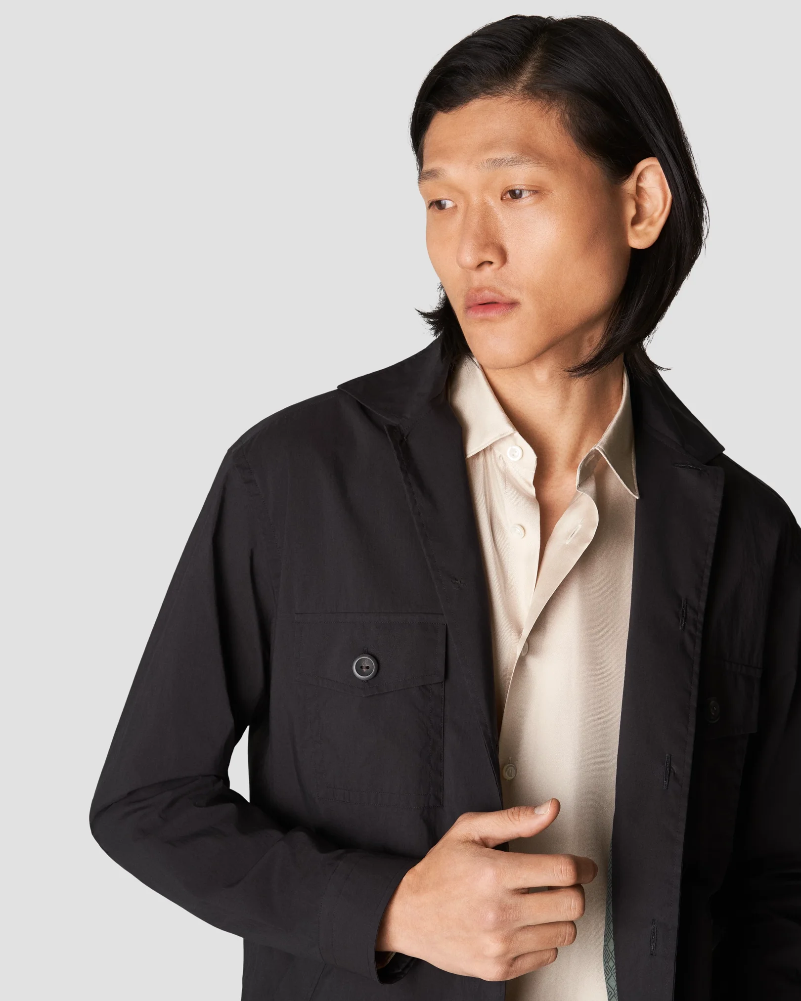 Eton - beige silk shirt