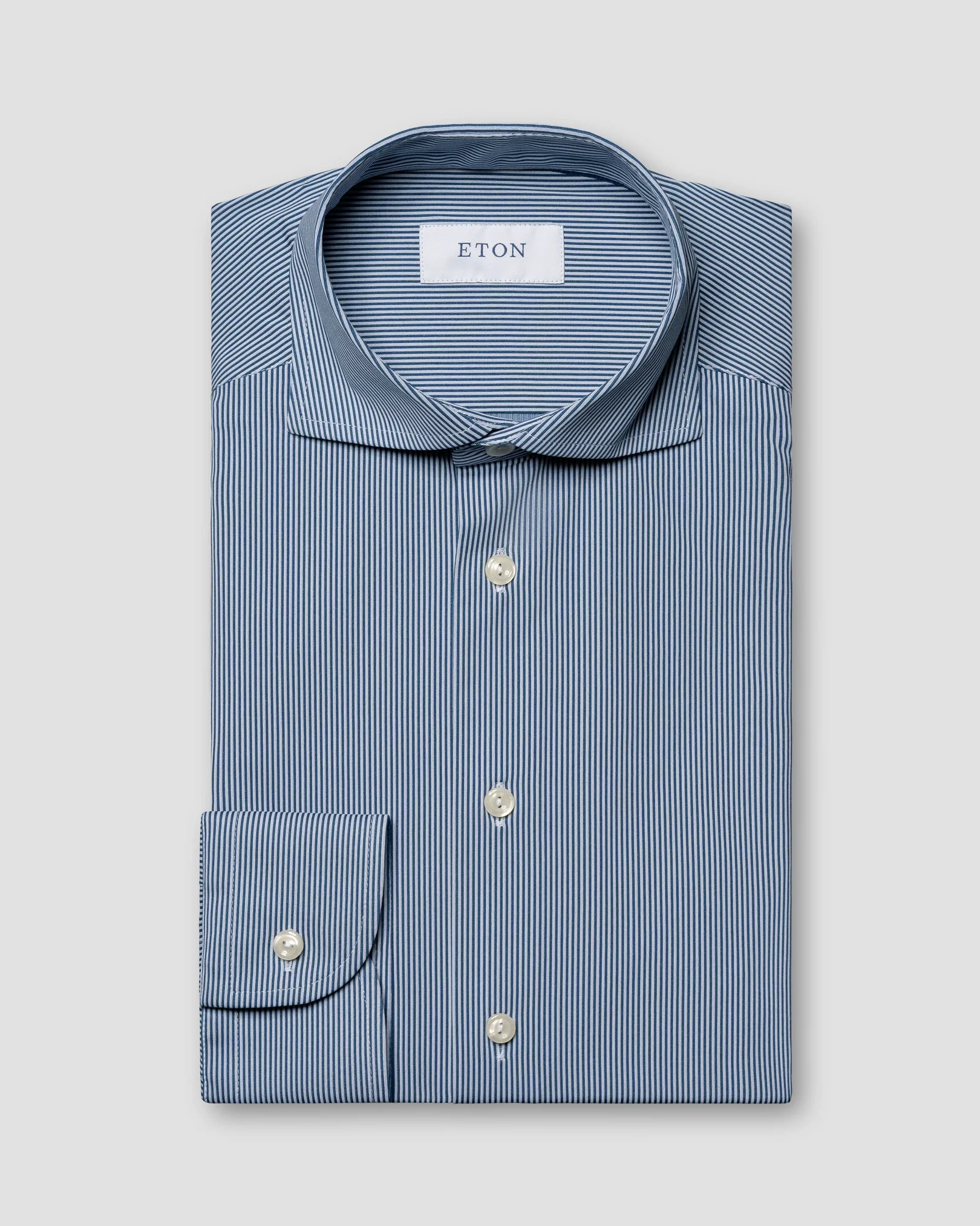 Eton - dark blue 4 way stretch wide spread
