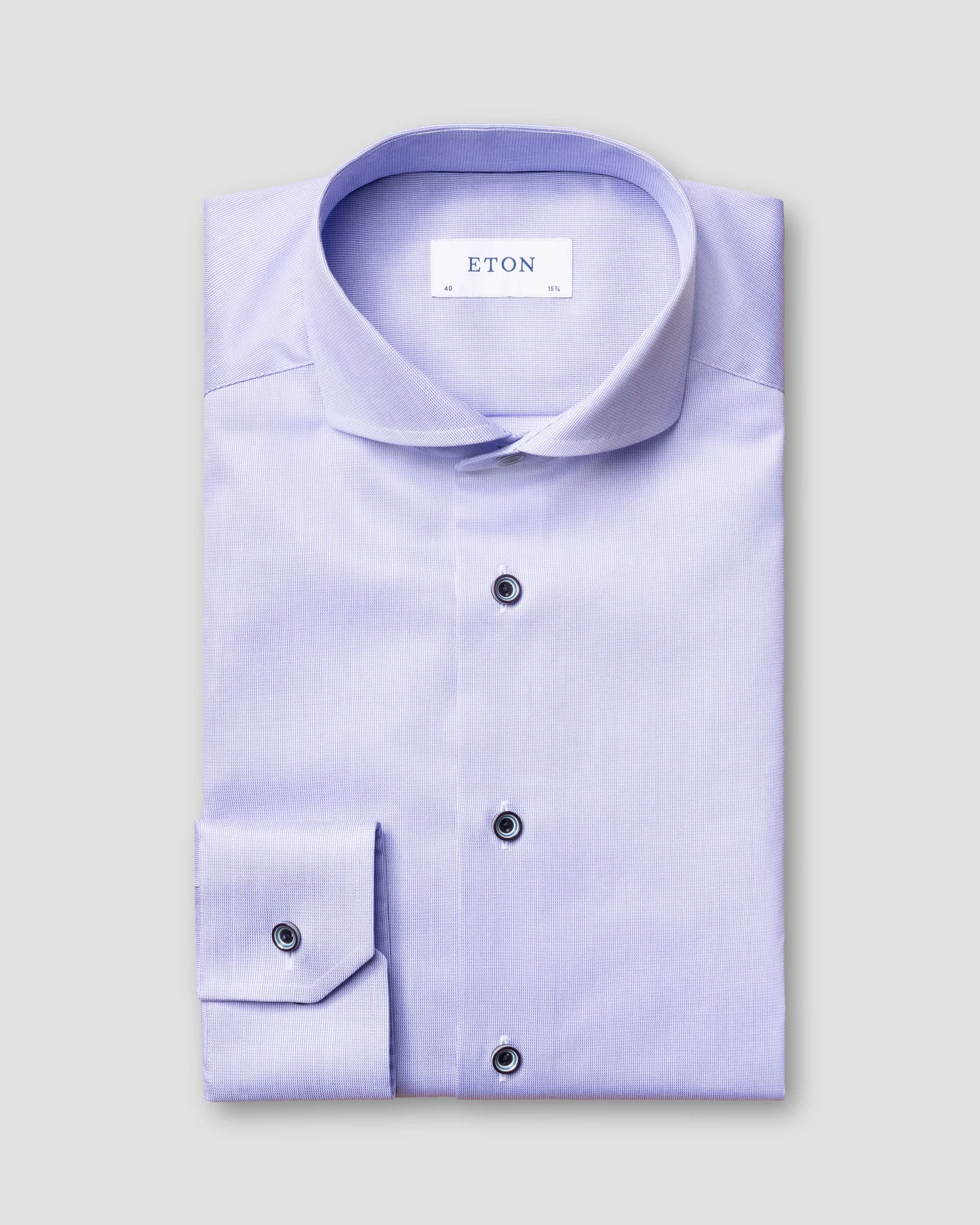 Eton - pastel blue shirt extreme cut away